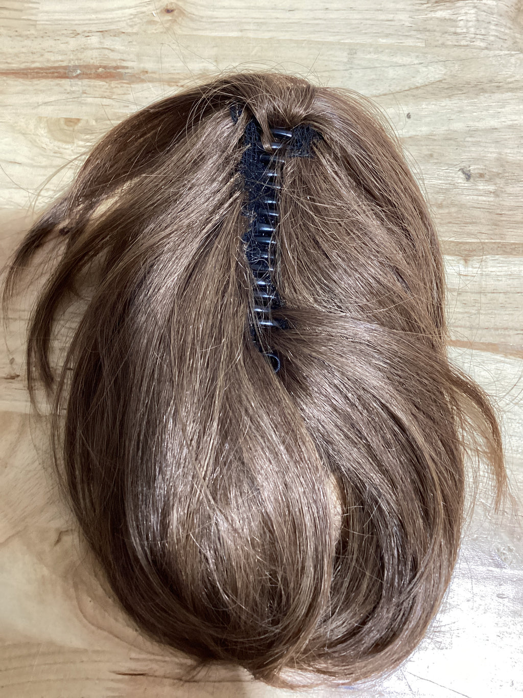 BARSDAR Extensiones de Moño de Cabello Liso - Extensiones de Moño de Coleta de Cabello Liso Corto Totalmente Sintético para Mujeres - Coleteros de Moño de Cabello Desordenado Elástico Diarios