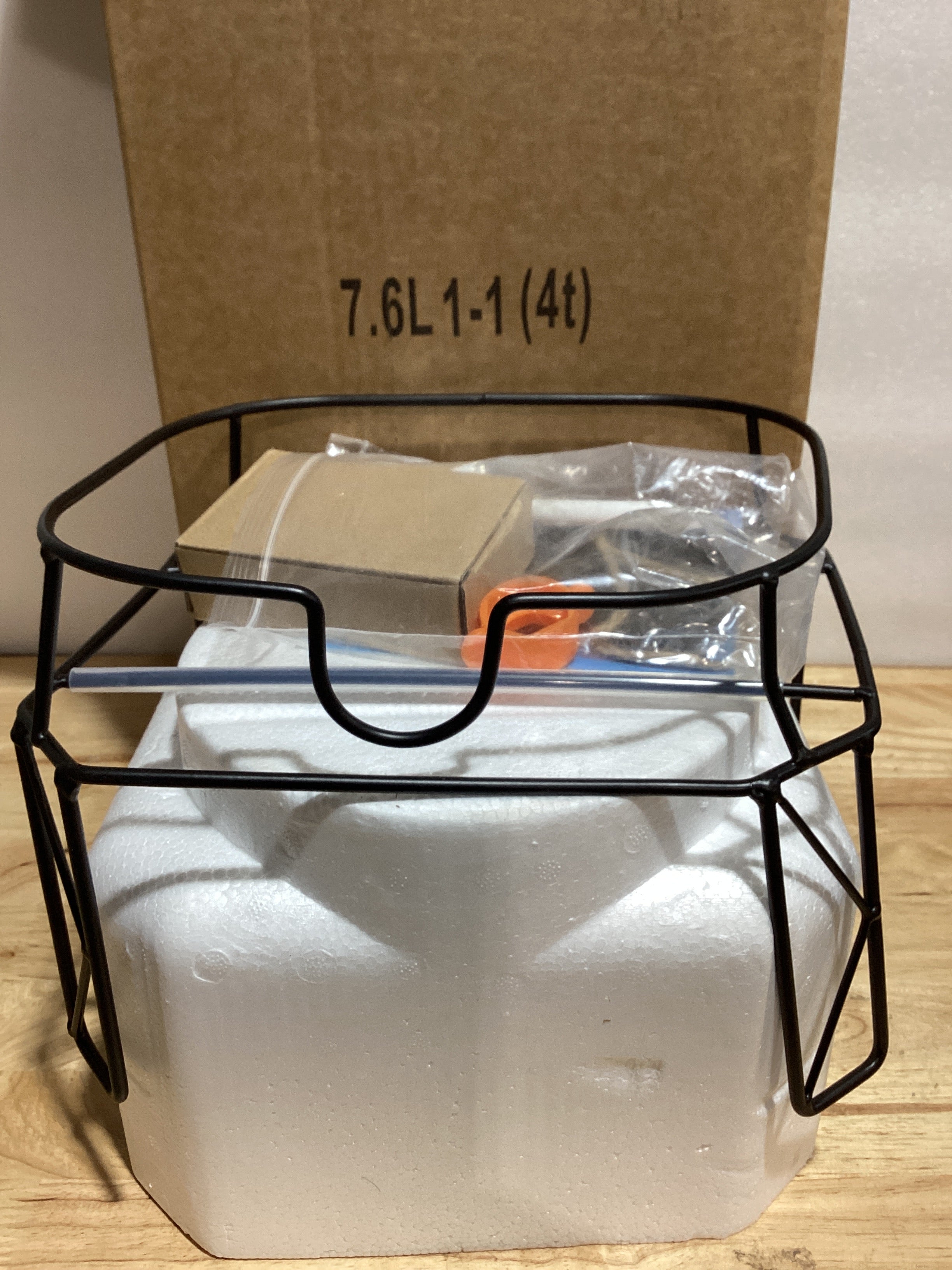 Dispensador de Bebidas de Vidrio 2 Galones con Base – Grifo Acero Inoxidable y Tapa Bambú