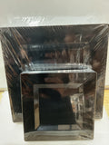 N9R 60 Platos Desechables Negros Cuadrados — 30 Platos de Cena y 30 de Postre para Fiestas y Bodas