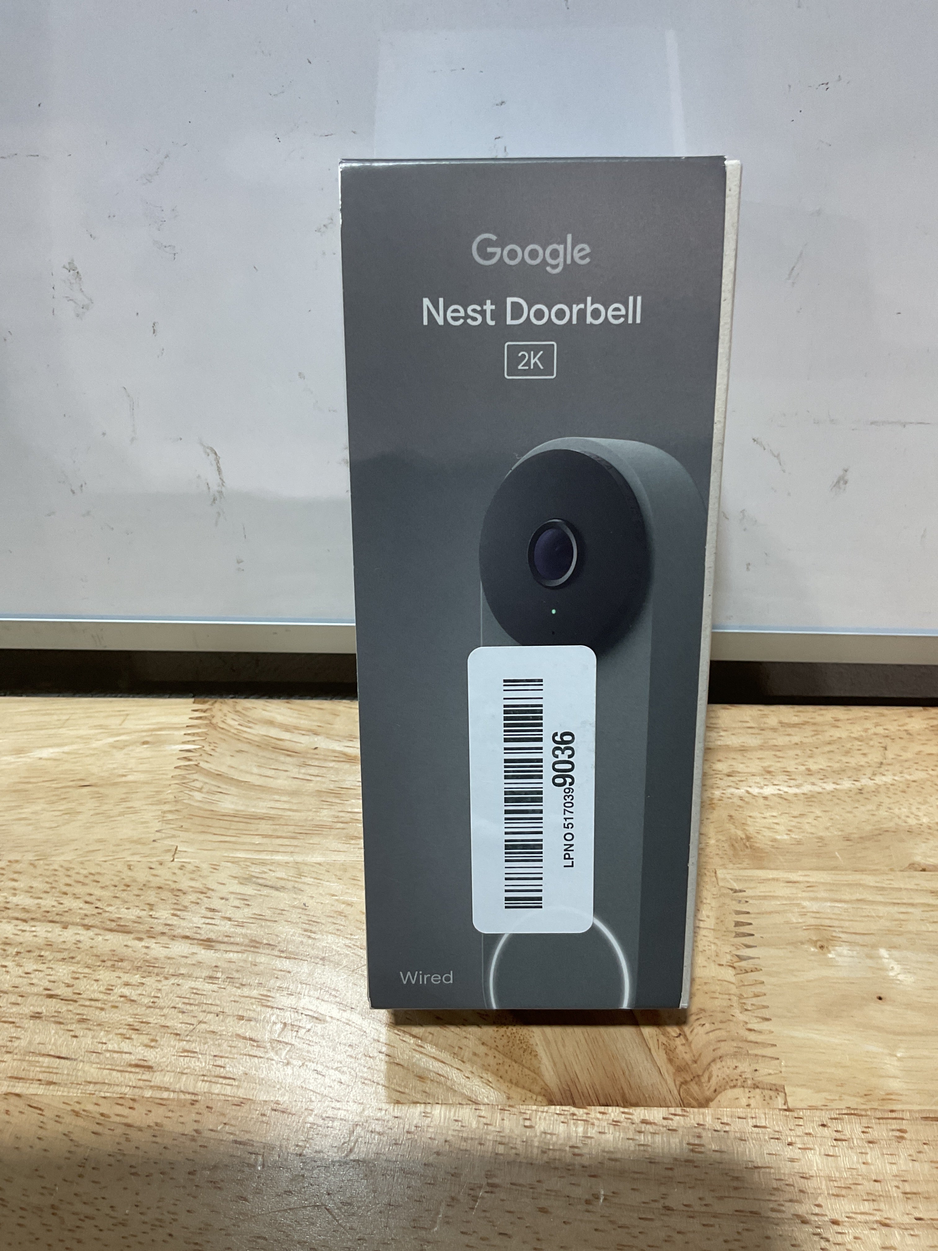 Google Nest Doorbell con Cable (3ra Gen) - Video 2K, Gemini, Visión Nocturna - Hazel
