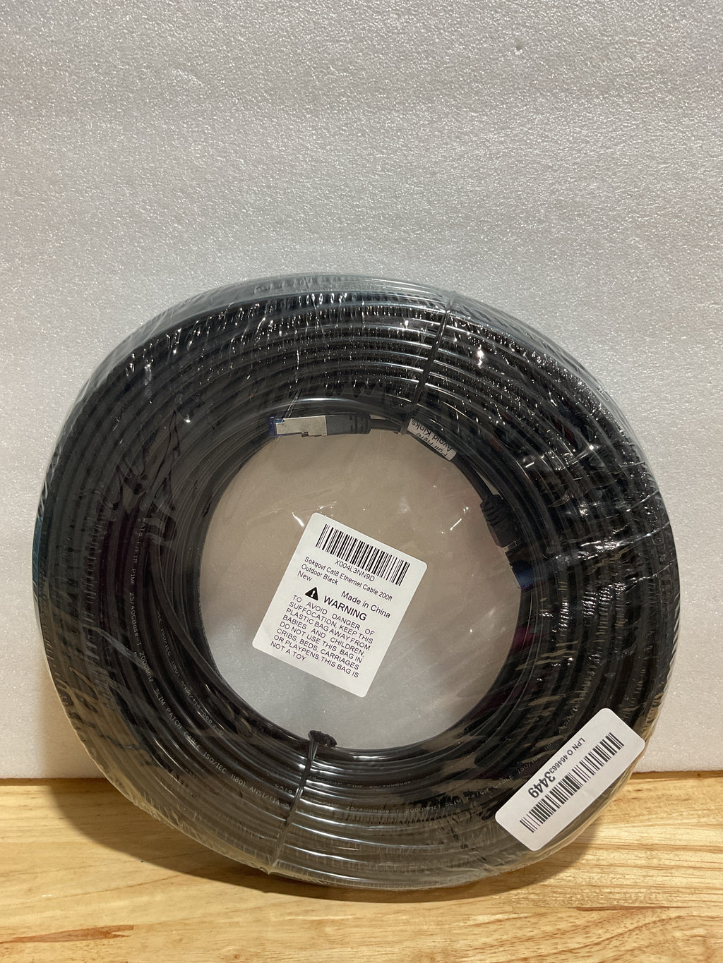 Cable Ethernet Cat 8 200ft Cobre Puro – Interior y Exterior Impermeable 40G