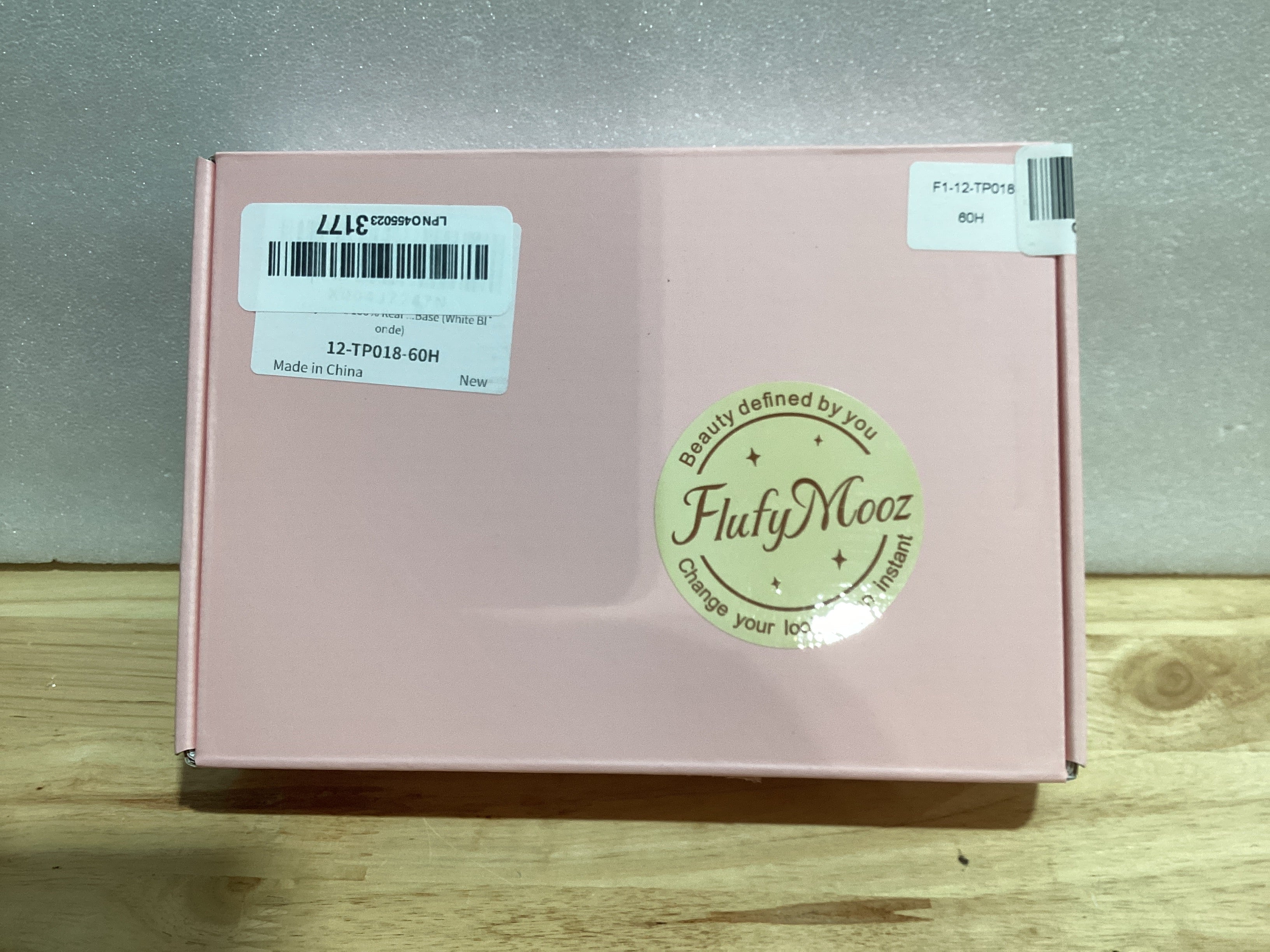 Topper de Cabello Humano Flufymooz 12" — Base de Seda 5x3", Cobertura 360°, White Blonde para Cabello Fino