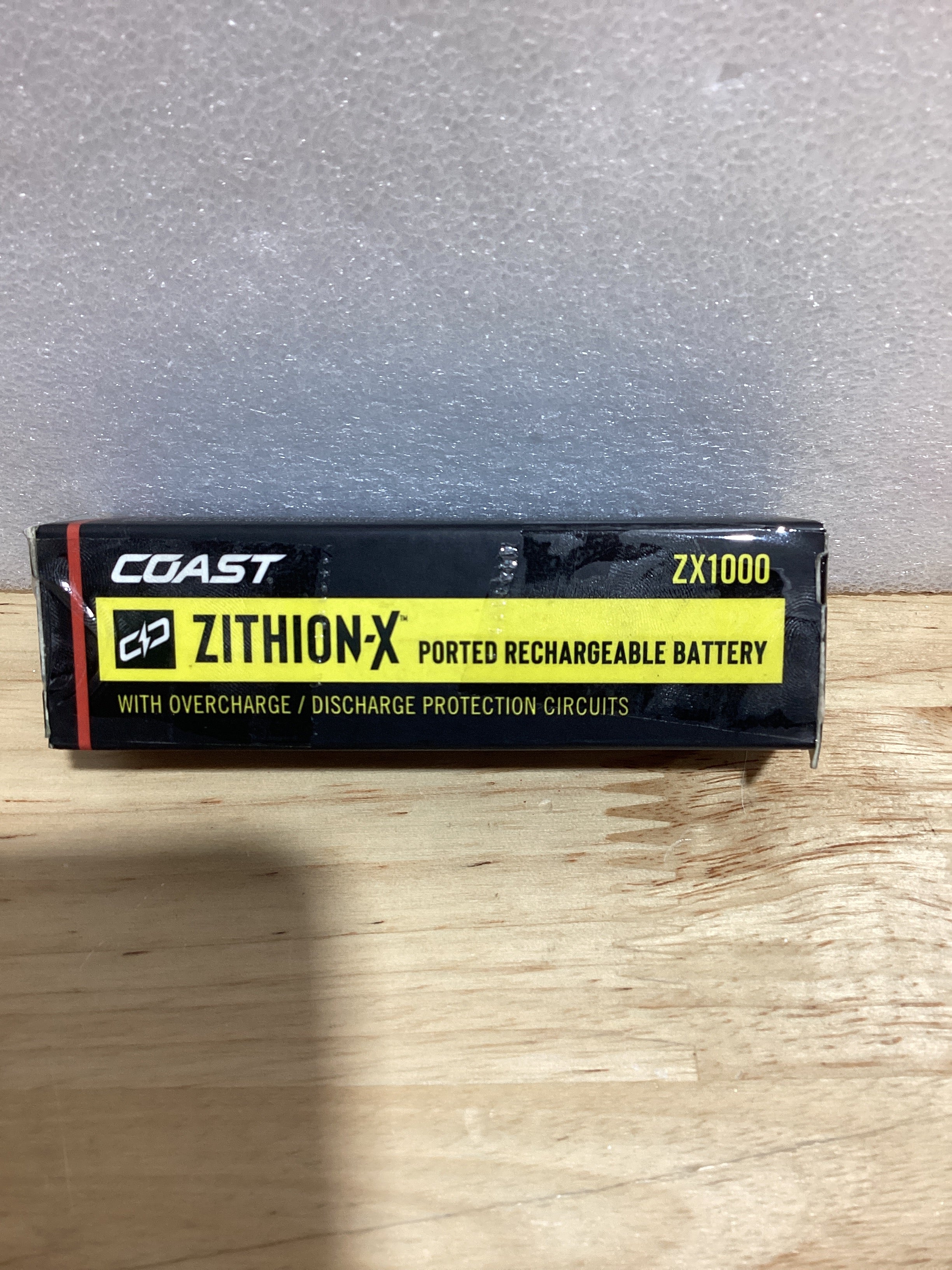 Batería Recargable Li-Ion Coast ZX1000 ZITHION-X – Repuesto Original para Linterna LED XP11R, Color Negro