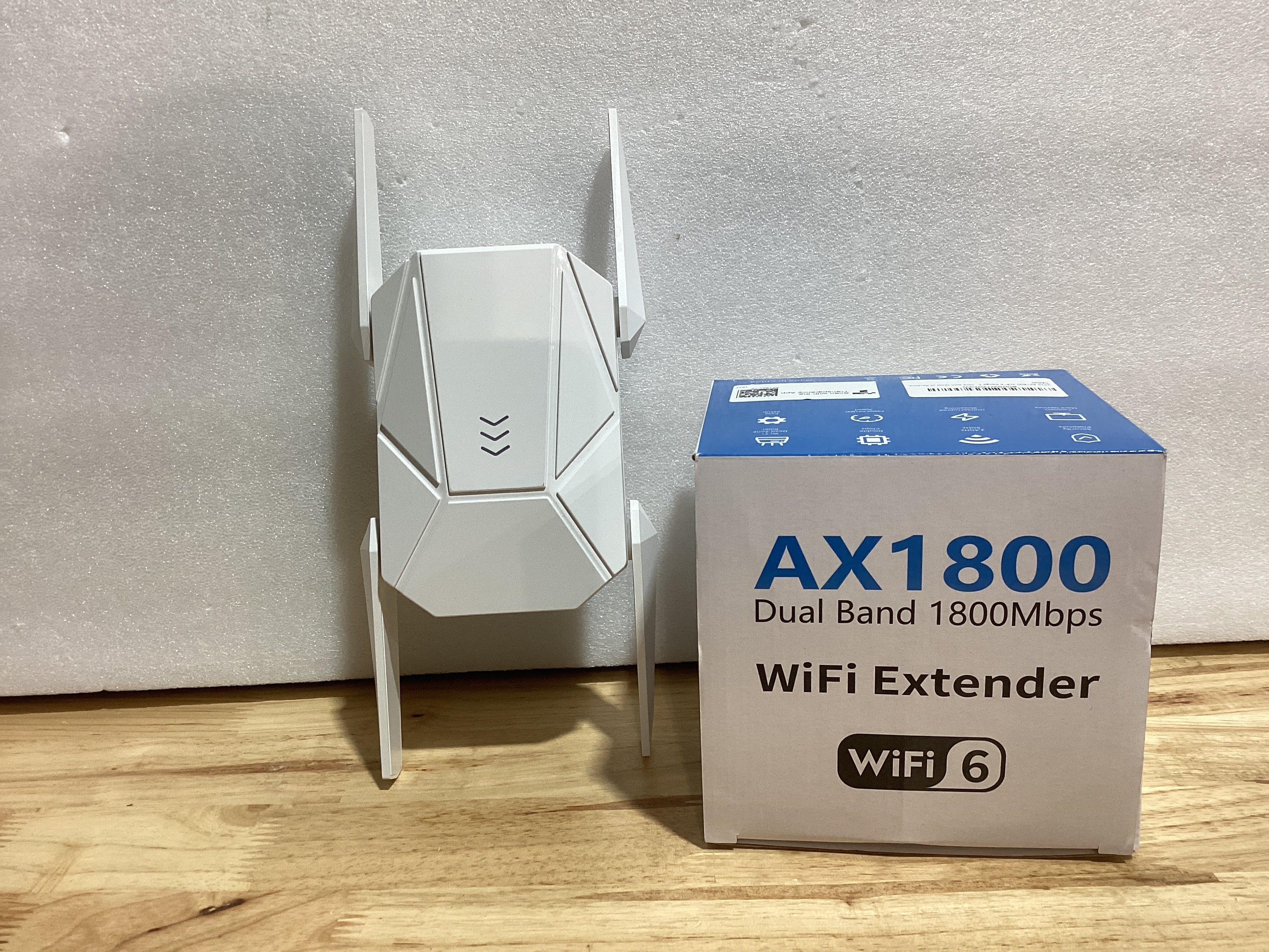 Extensor WiFi 6 AX1800 2025 – Doble Banda, Puerto Gigabit, Cobertura 12,999 pies², Conecta 100+ Dispositivos