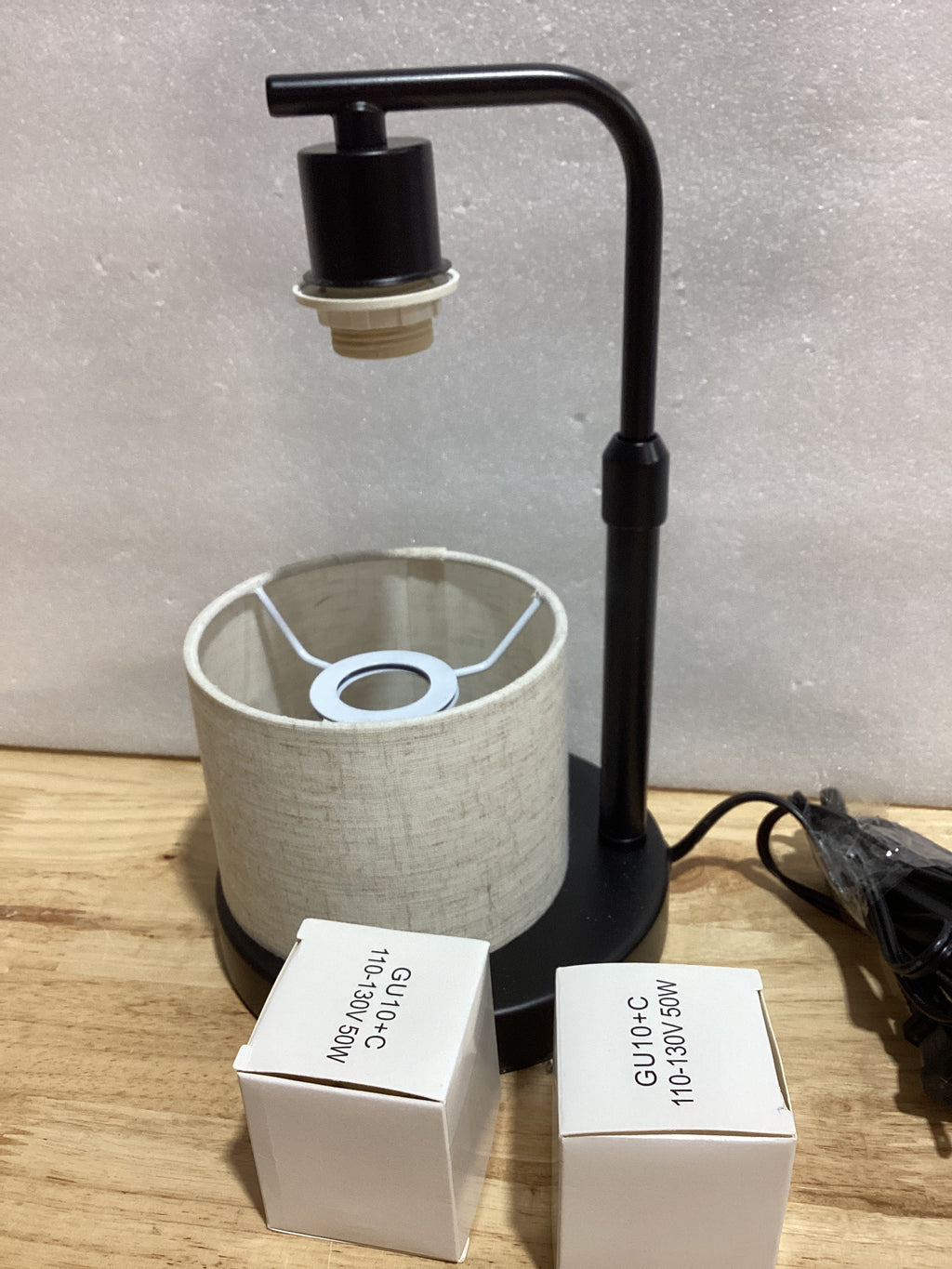 Lámpara Calentadora de Velas con Timer y Regulador de Intensidad – Altura Ajustable, 2 Bombillas, Decoración de Hogar, Regalo para Mujér