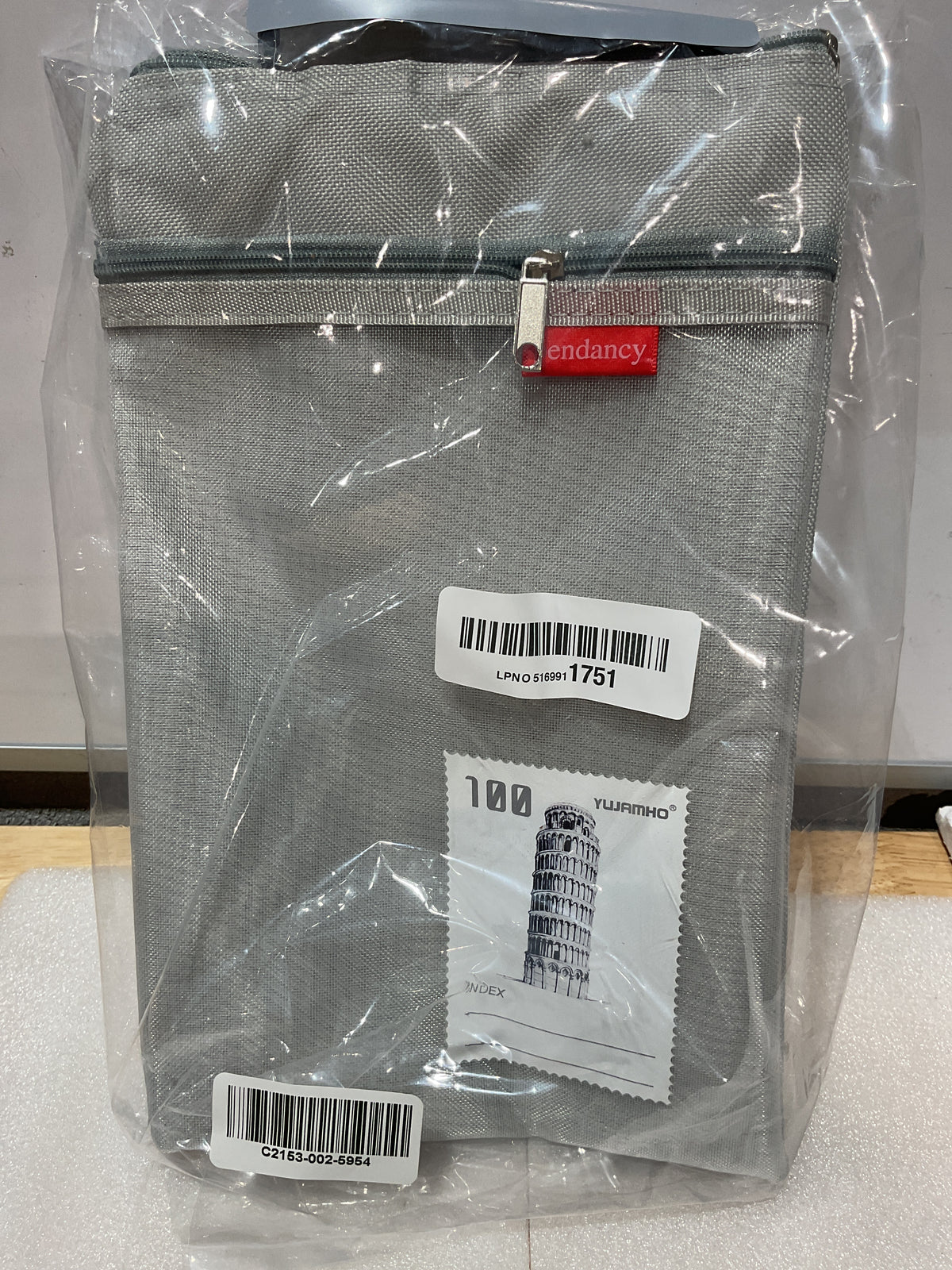Bolsa Organizadora de Malla con Cierre – Doble Bolsillo, Impermeable, Tamaño A4 (Gris)