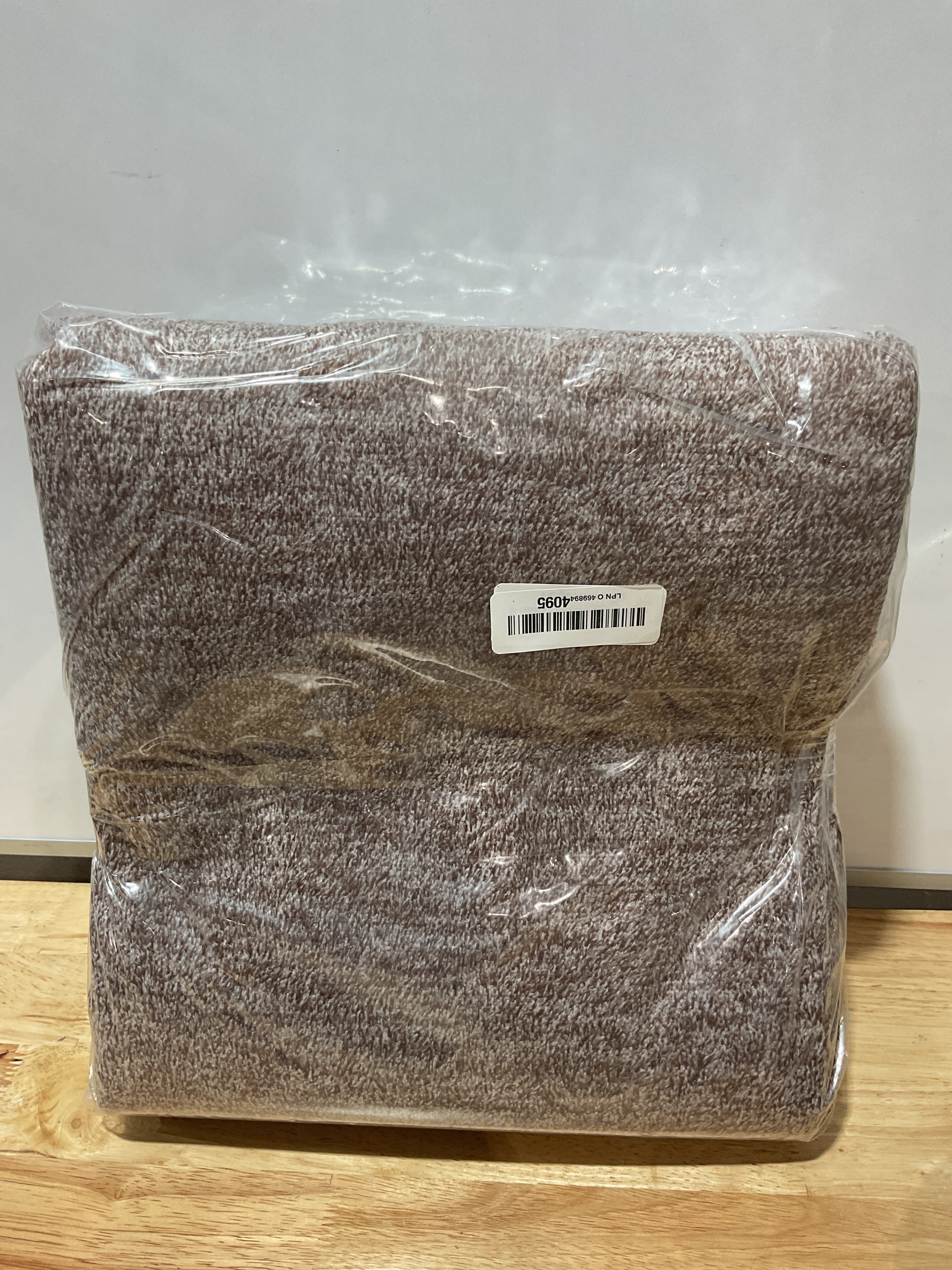Alfombra Lavable FinRèc 5x7 Color Marrón — Antideslizante, Pelo Bajo para Sala y Dormitorio