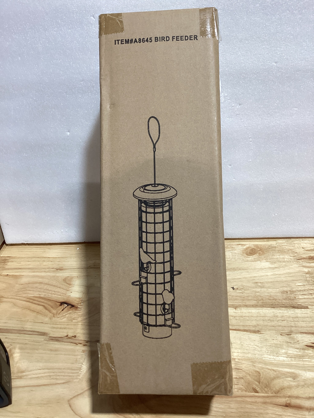 Comedero para Pájaros Anti-Ardillas de Malla Metálica 3LB — Protección por Gravedad, Para Colgar al Aire Libre — Verde