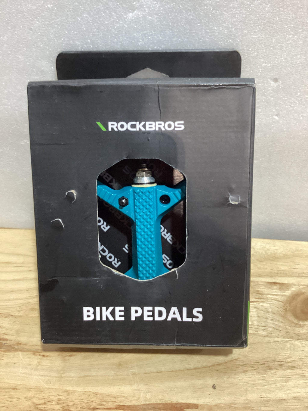Pedales Planos para Bicicleta ROCKBROS — Fibra de Nylon, Para MTB, Ruta y BMX (Azul)