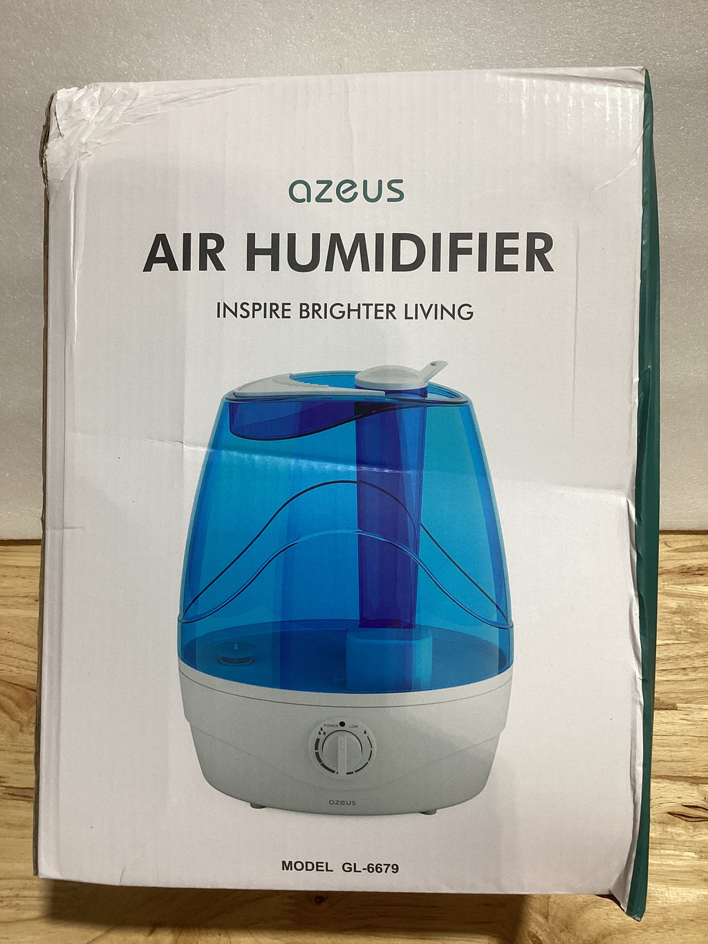 AZEUS Humidificadores para dormitorio, humidificadores ultrasónicos de niebla fría de 2.8 L para el hogar, guardería y plantas, humidificador de aire de llenado superior silencioso dura hasta 30 horas, apagado automático (sin BPA)