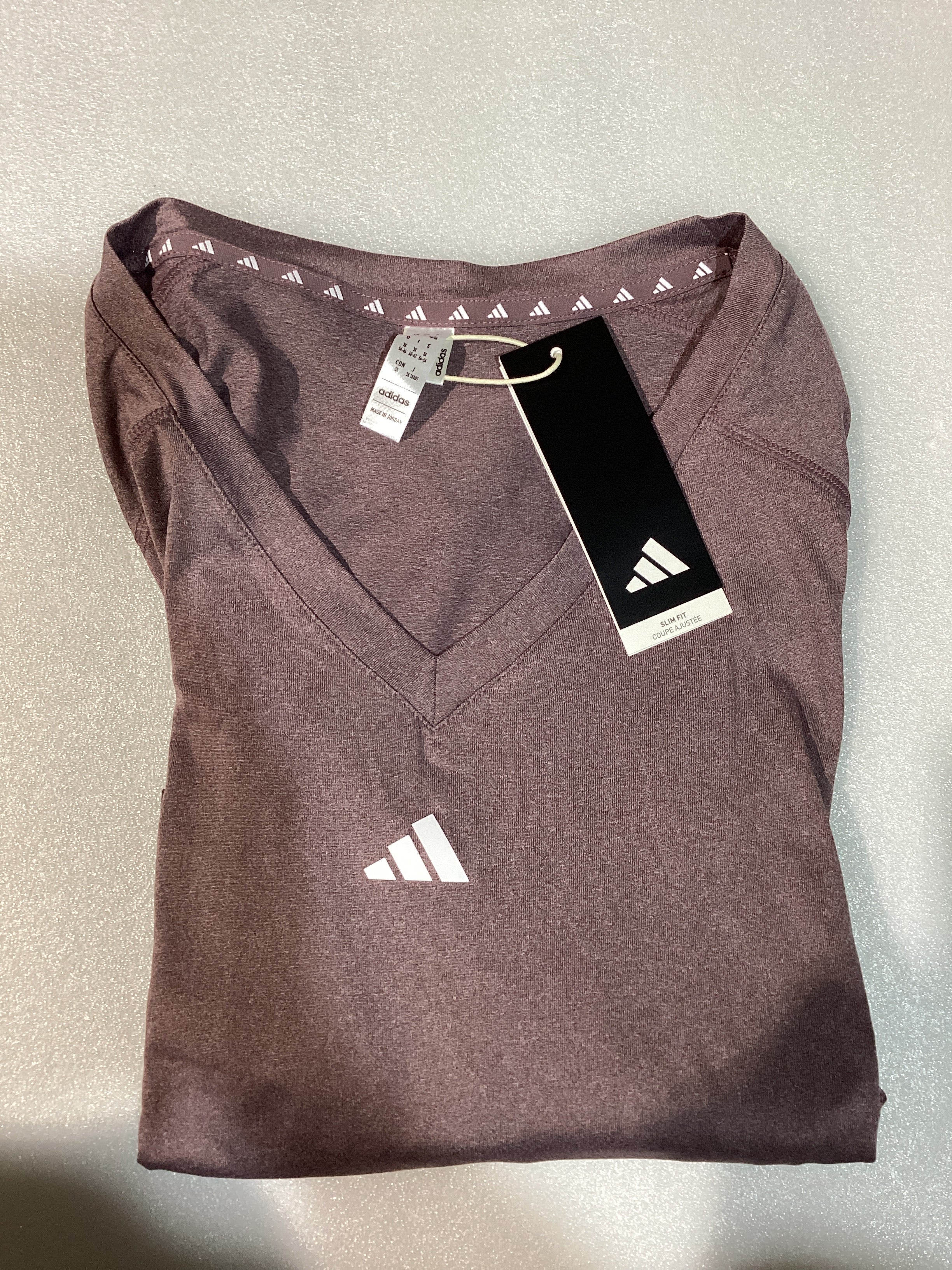 Camiseta de Entrenamiento Adidas TR-ES MIN T para Mujer – Talla 3X, Color Morado Claro