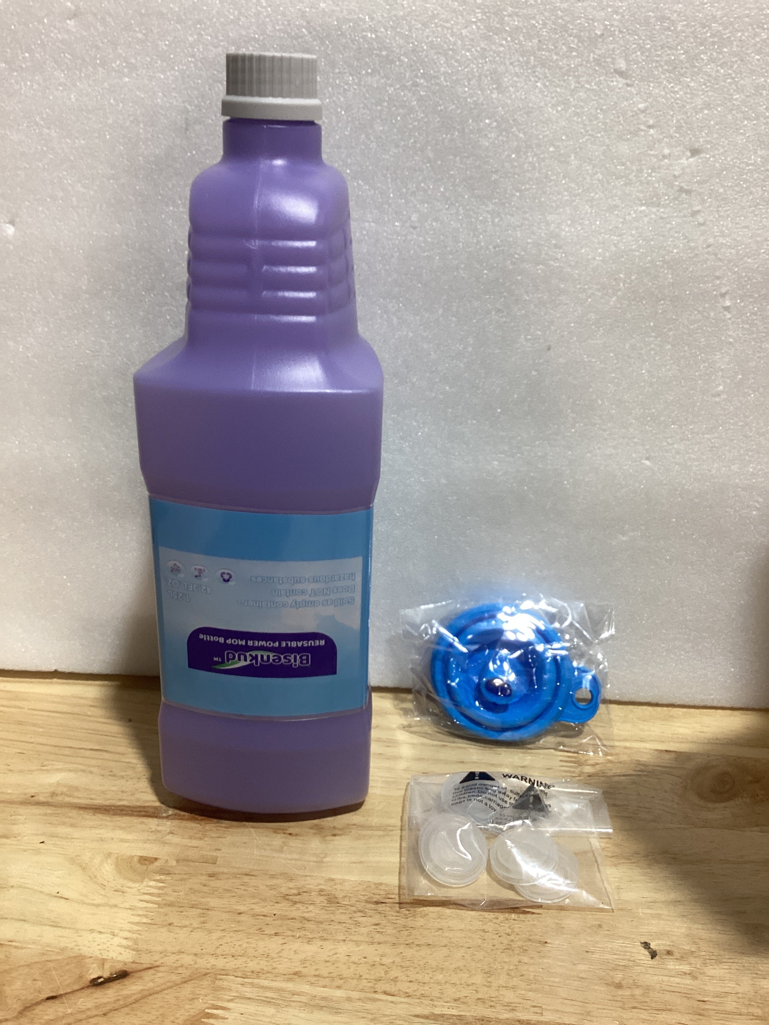 Botella Recargable Bisenkud para Swiffer Wet Jet – 1250ml HDPE Antigoteo | Reutilizable y Económica