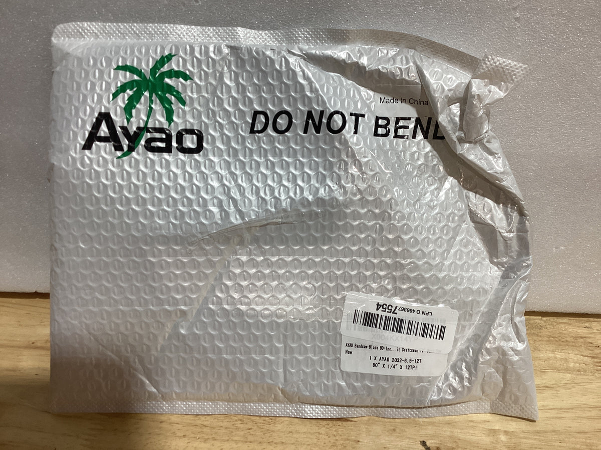 Hoja de Sierra de Banda AYAO 80" x 1/4" x 12TPI — Compatible con Craftsman Sierra de Banda 12"
