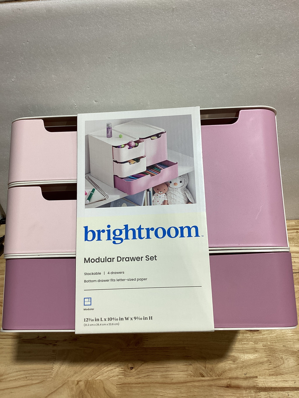 Cajones Modulares de Almacenamiento Rosa – Brightroom™ | Organización Elegante para tu Hogar