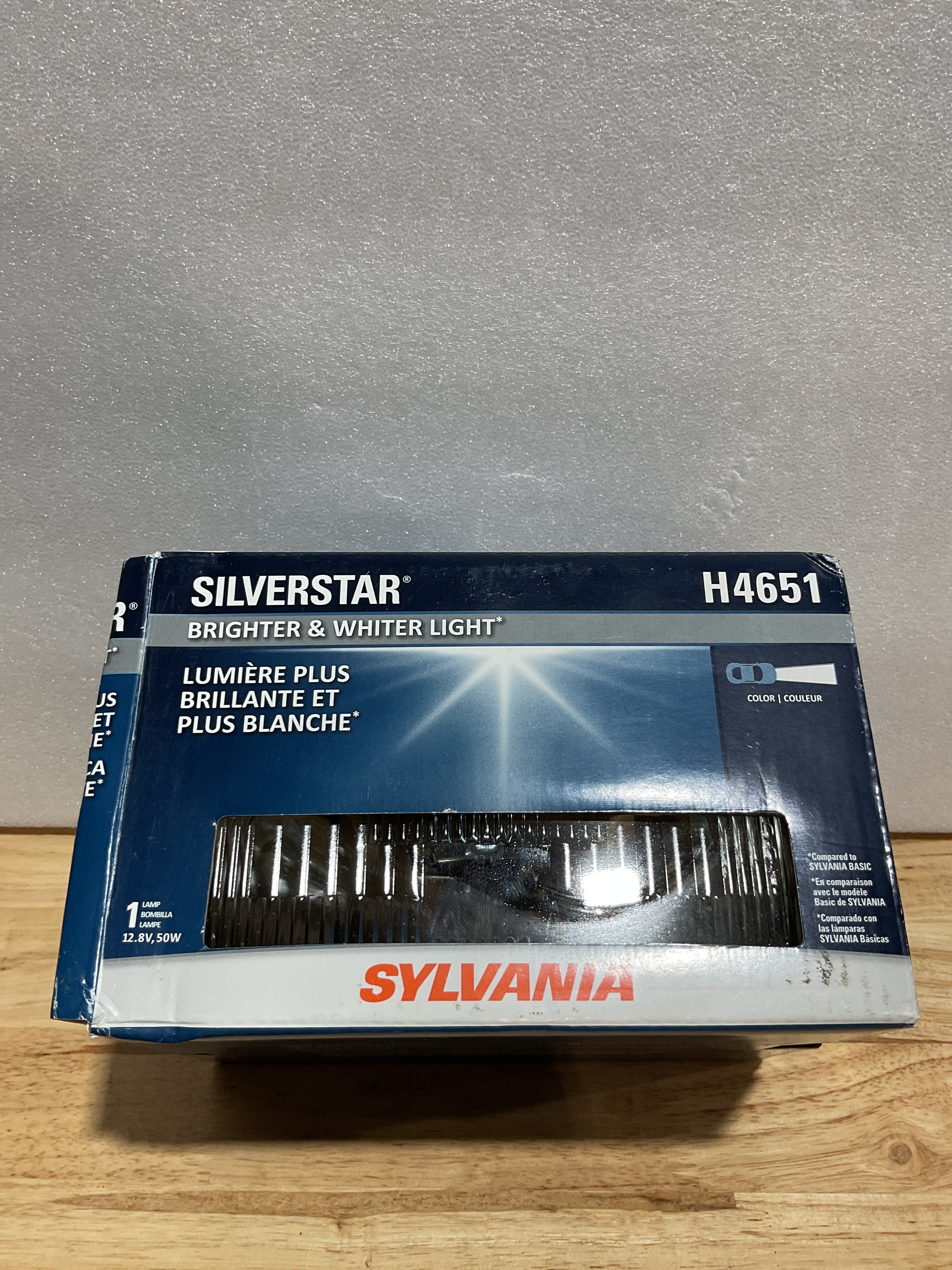 Faro Sellado Halógeno SYLVANIA SilverStar H4651 | Reemplazo Alto Rendimiento 100x165 | 1 Unidad