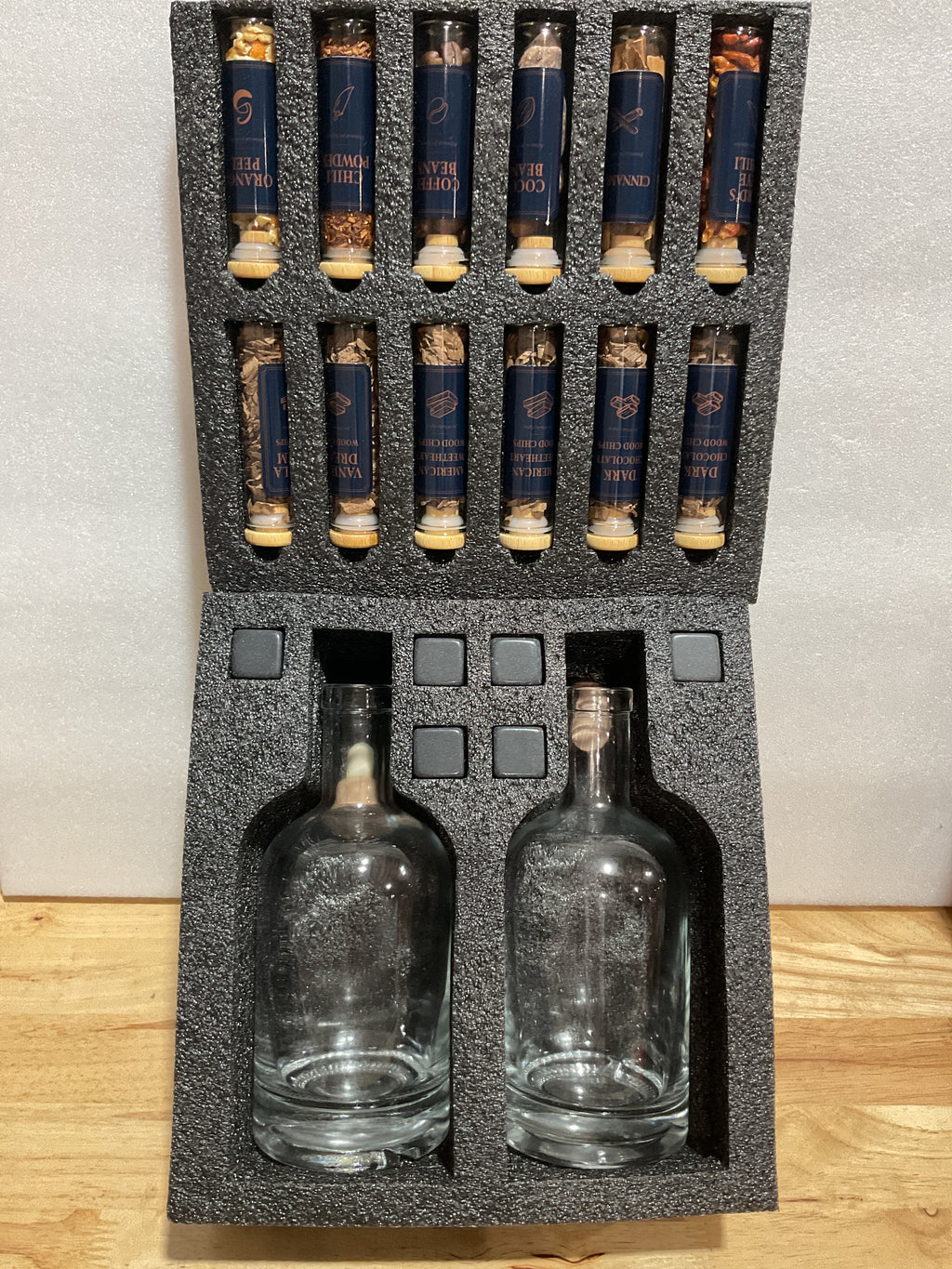 Kit DIY de Infusión de Whiskey con 12 Chips de Madera Natural y Botánicos | Lulada