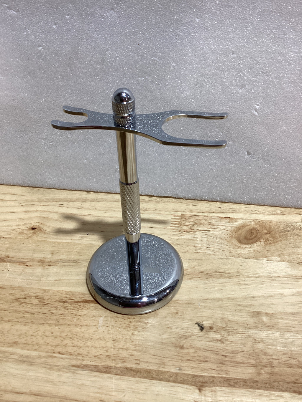 Soporte de maquinilla de afeitar práctico para hombre, soporte para cepillo de afeitar de pelo de tejón de plata masculino, perfecto juego de soporte de afeitado de doble filo