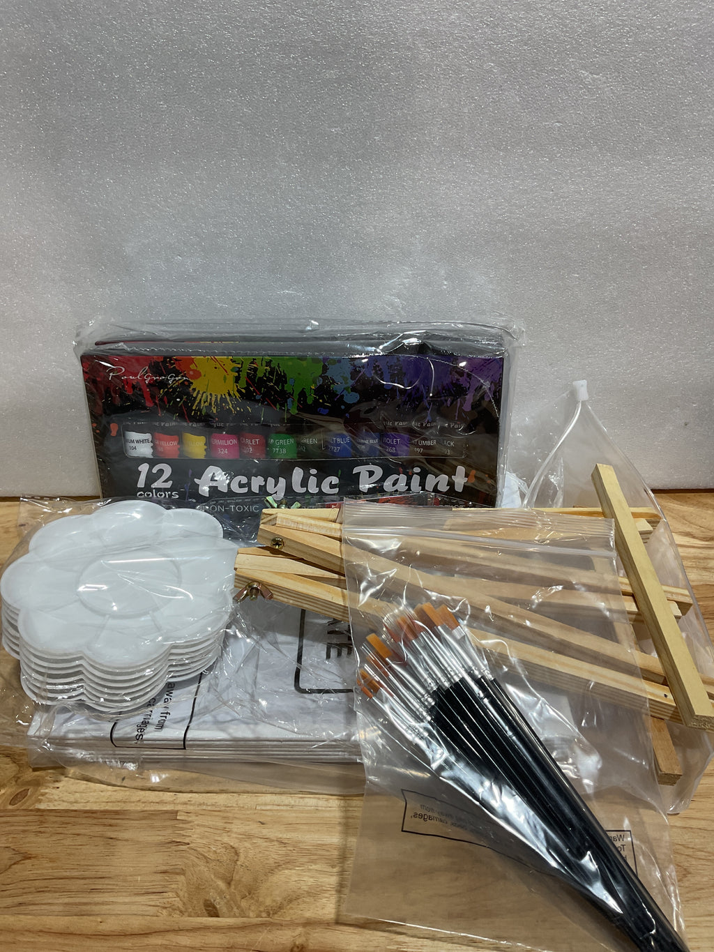 Kit de Pintura y Sip Valentine Cholemy 36 Piezas – Set Completo con Caballete y Pinceles