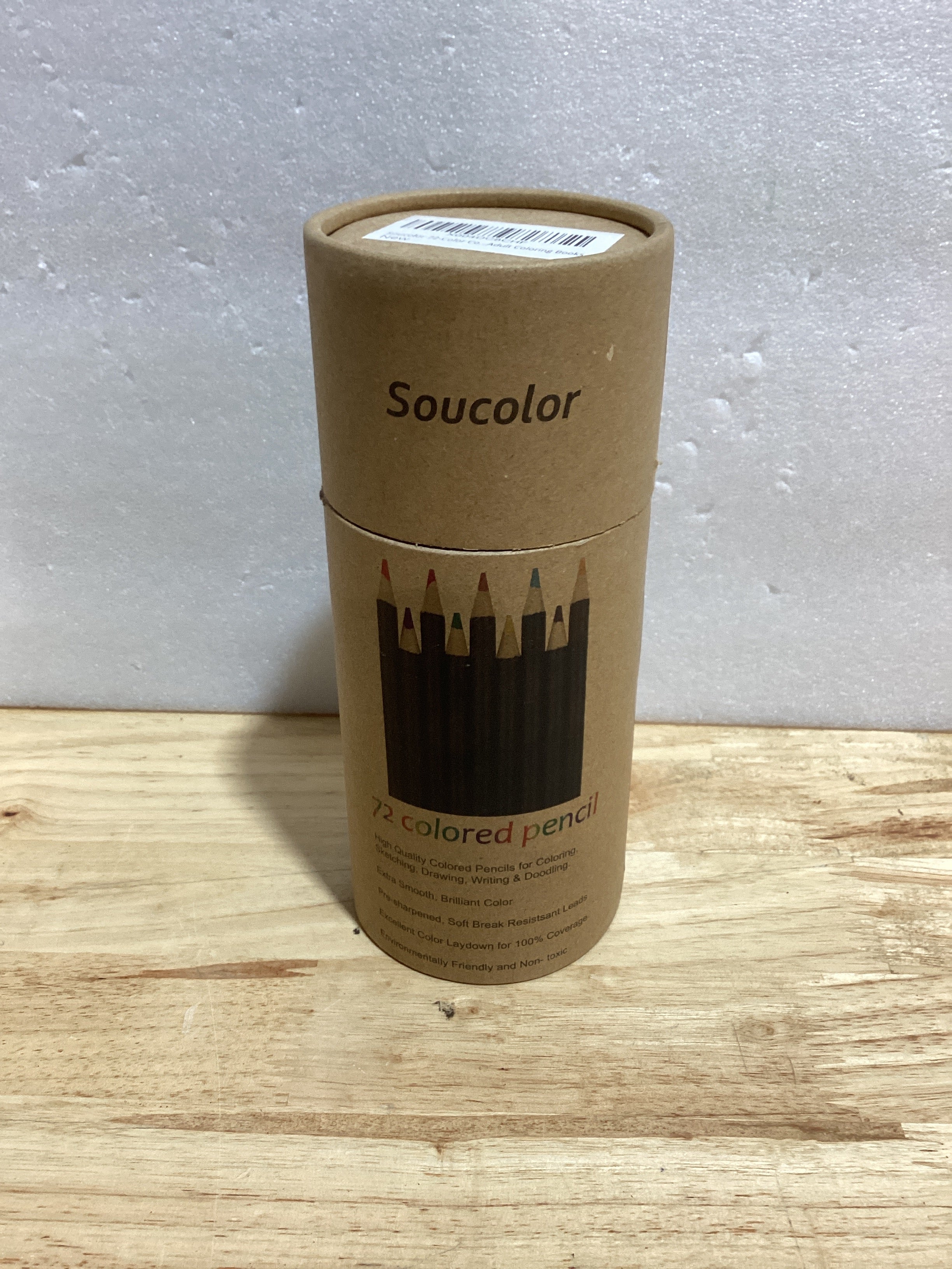 Soucolor Set de 72 Lápices de Colores – Arte Premium para Adultos, Colores Vibrantes, Mezcla Fácil y Sombreado