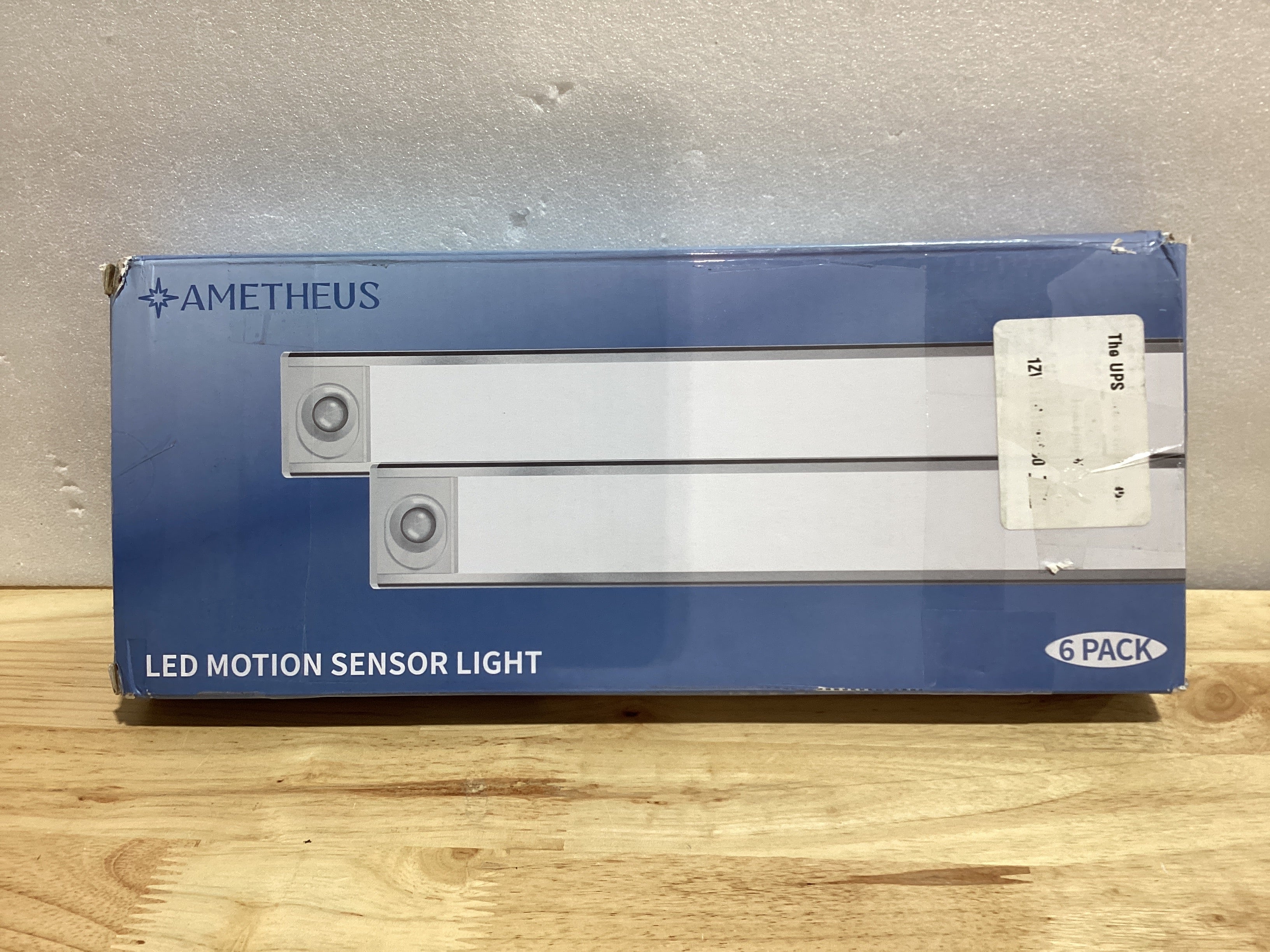 NOTA: Sin Control ni Imanes – Pack 6 Luces LED Bajo Gabinete 12" Recargables, Sensor Movimiento y 3 Colores