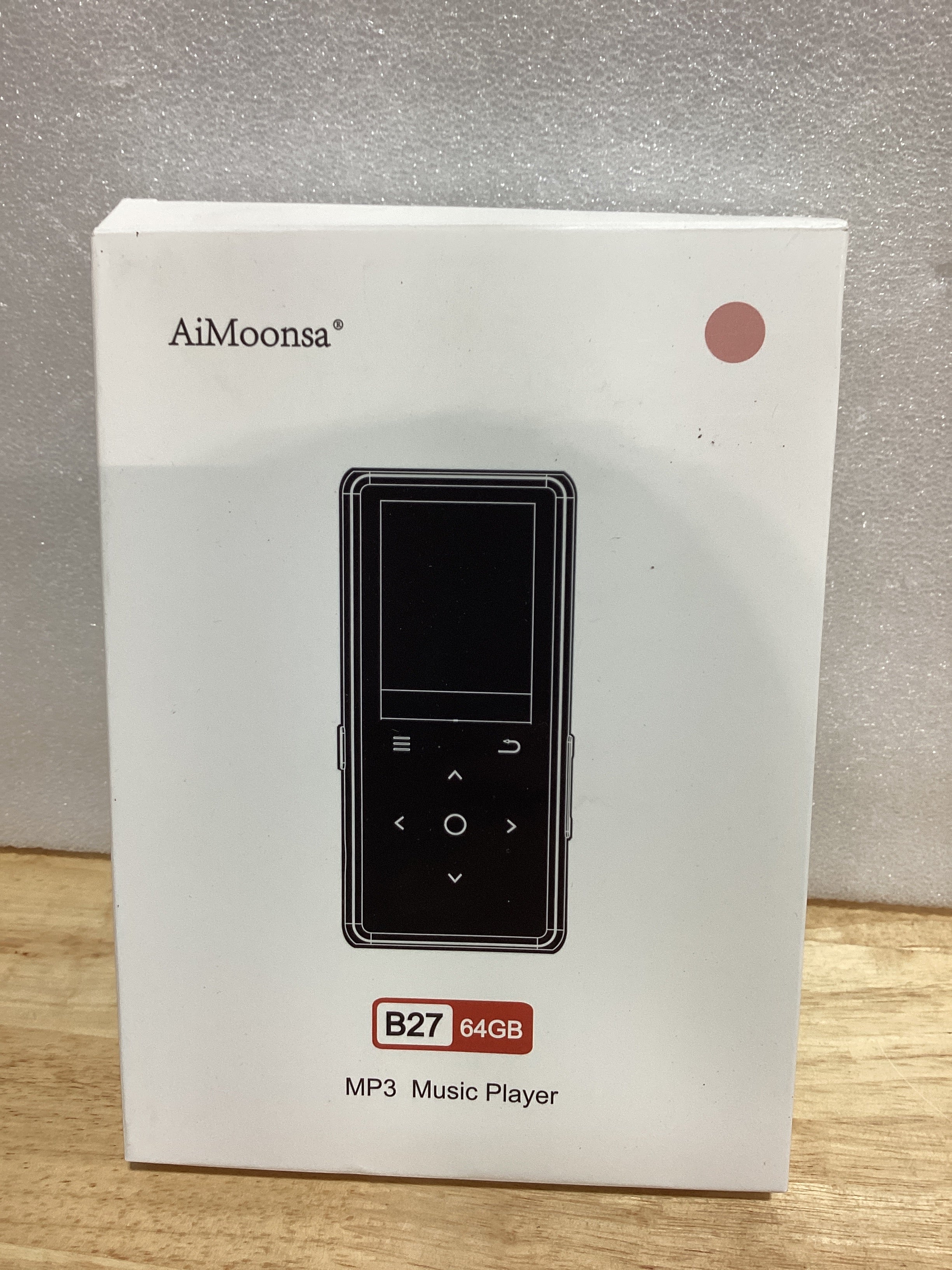 Reproductor MP3 AiMoonsa 64GB Bluetooth 5.2 – Parlante HD, Radio FM, Grabadora y Audífonos Incluidos