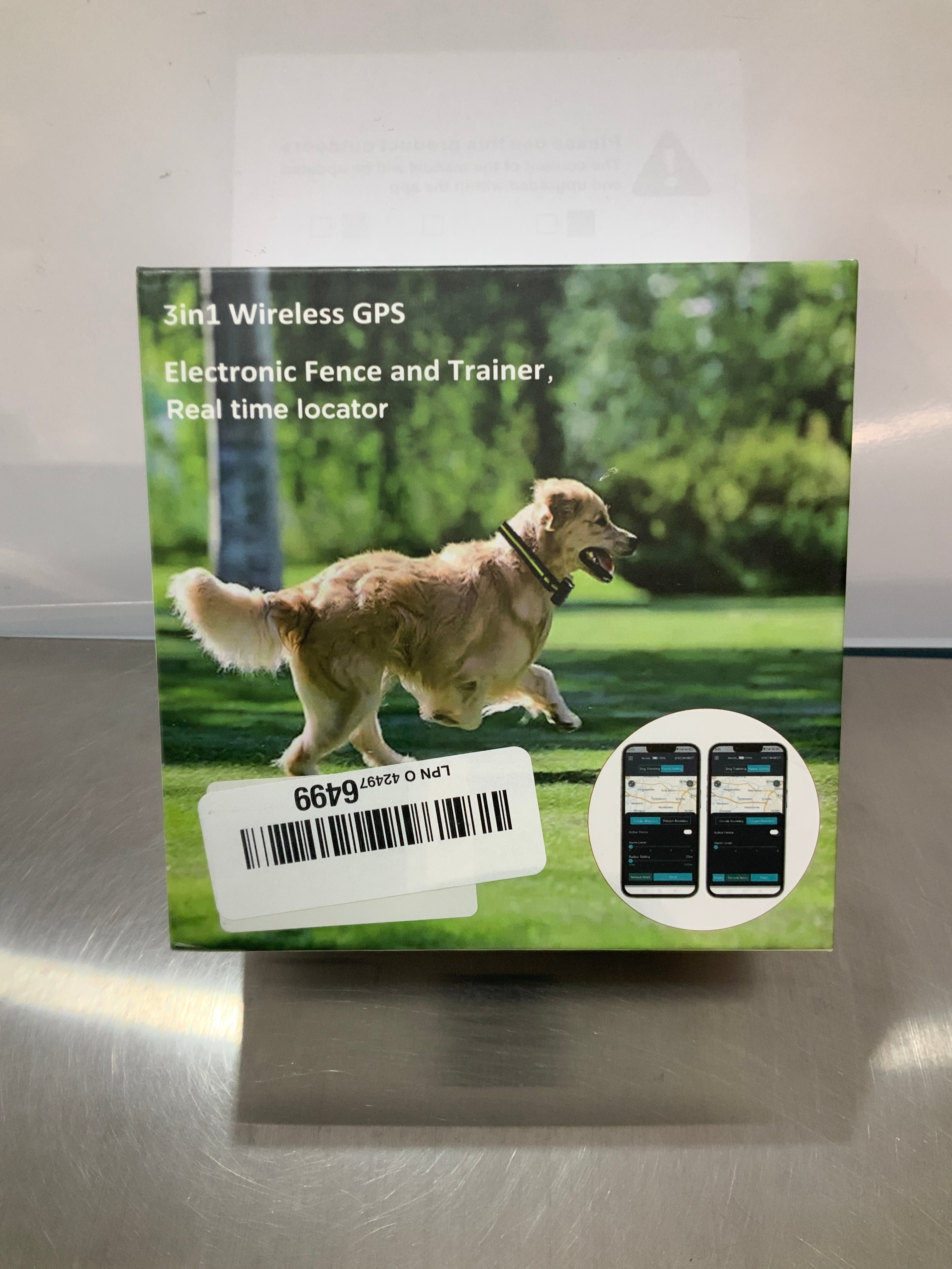Cerca Eléctrica GPS para Perros | Inalámbrica Sin Suscripción Collar Recargable IPX7