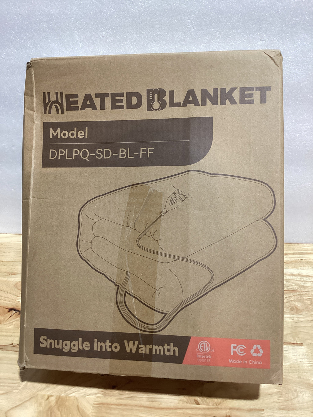 LaffyLo Cobija Eléctrica Calefactora Tamaño Full 72"x84" — Franela Suave, 10 Niveles de Calor, Apagado Automático, Gris Oscuro