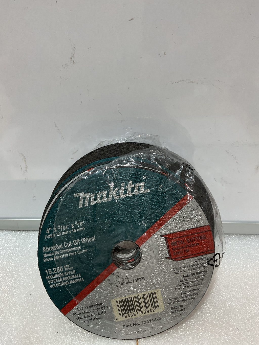 Discos de Corte Makita 4 Pulgadas – Pack de 25 Unidades (724114-A-25)