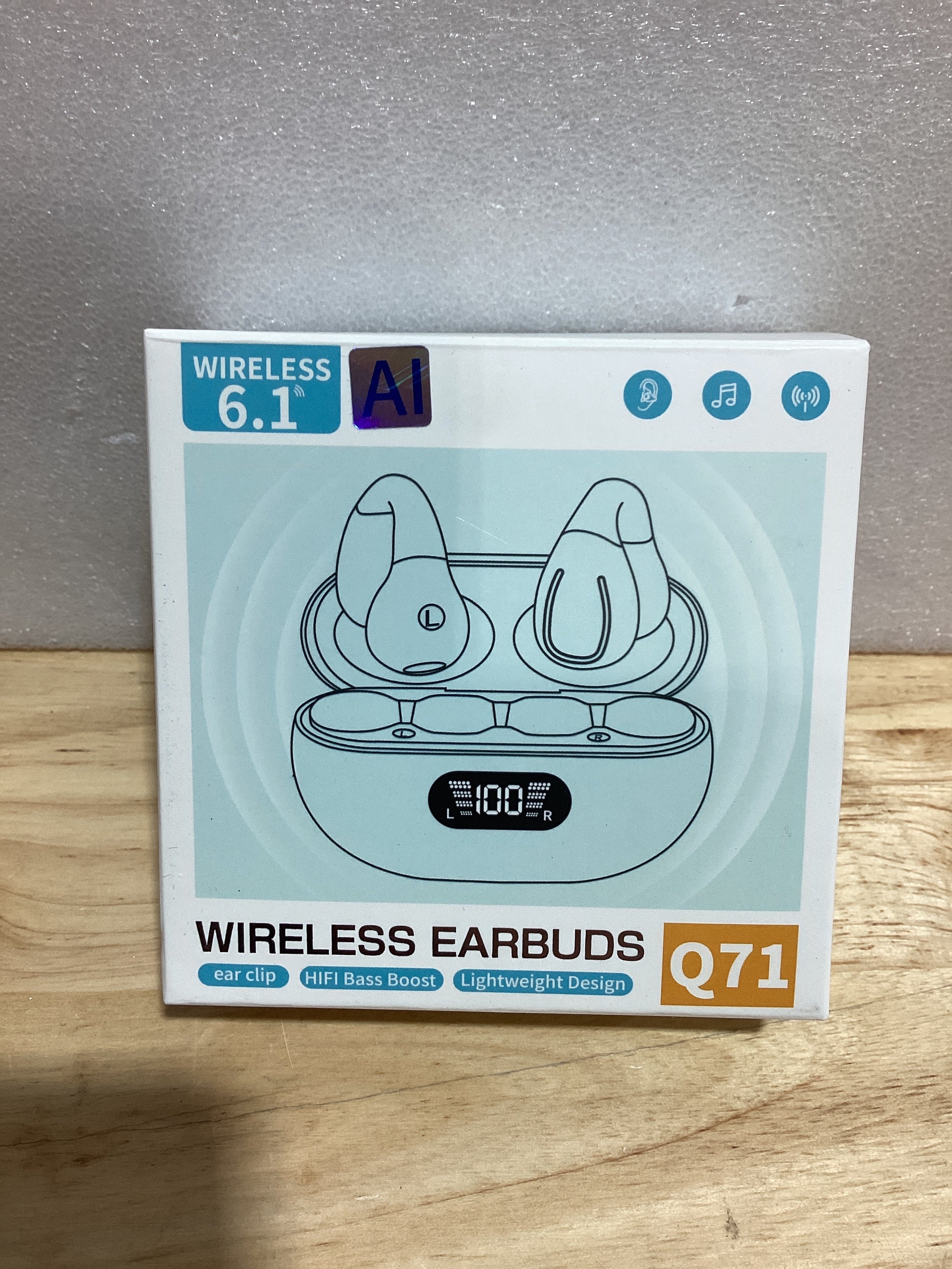 Audífonos Traductores con IA en Tiempo Real – 144 Idiomas, 60 Horas de Reproducción, Bluetooth Inalámbrico para Viajes y Reuniones de Negocios, Color Blanco