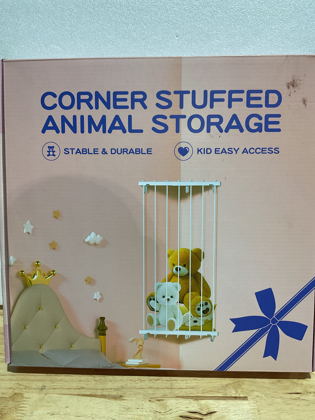 Organizador de Peluches para Pared – Estante Ajustable para Cuarto de Niños