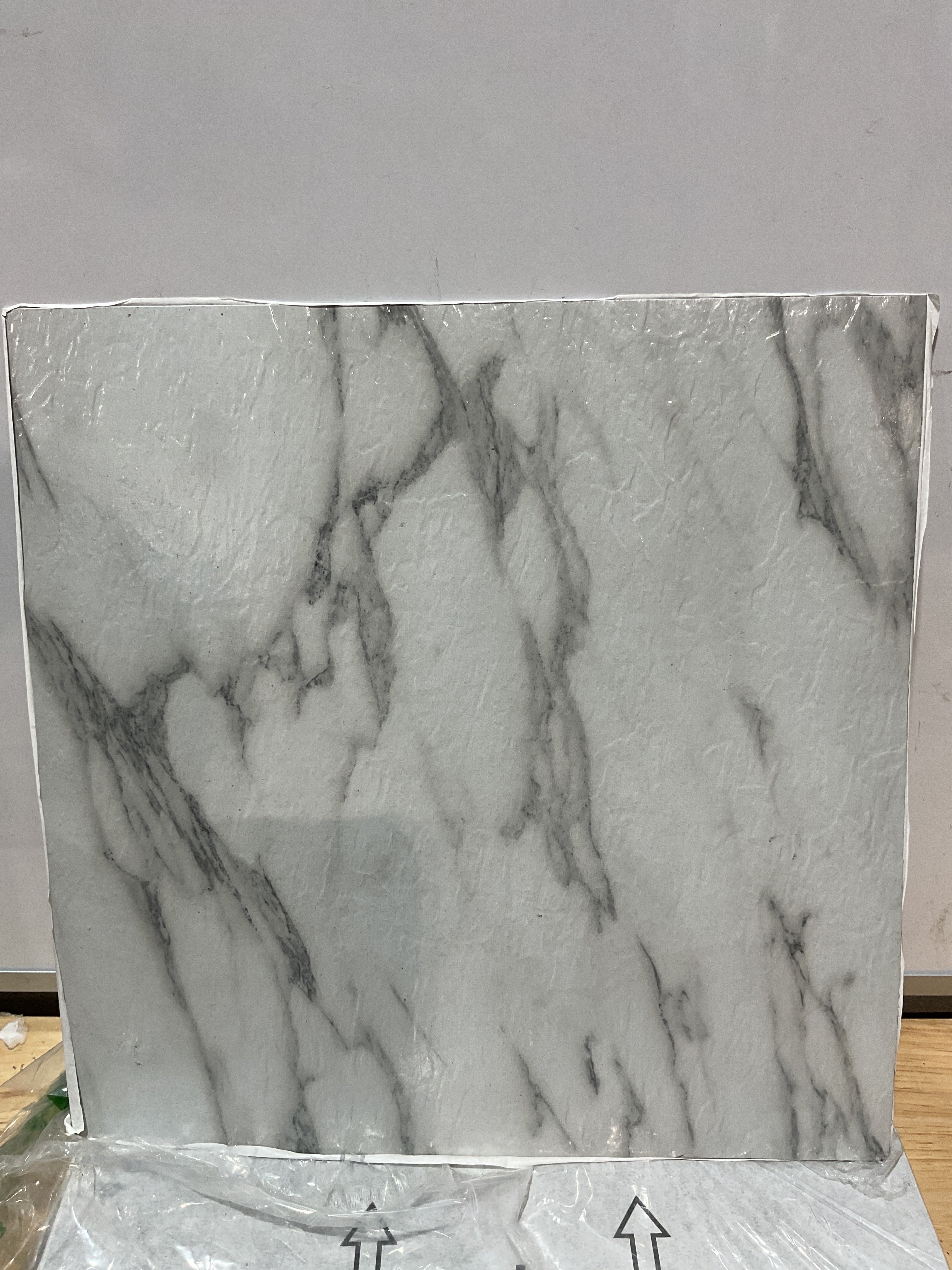20 piezas de paneles de pared de mármol con adhesivo impermeable de PVC para ducha, azulejos para salpicaduras de baño, adhesivo para pared para dormitorio, cocina 30 cm x 30 cm