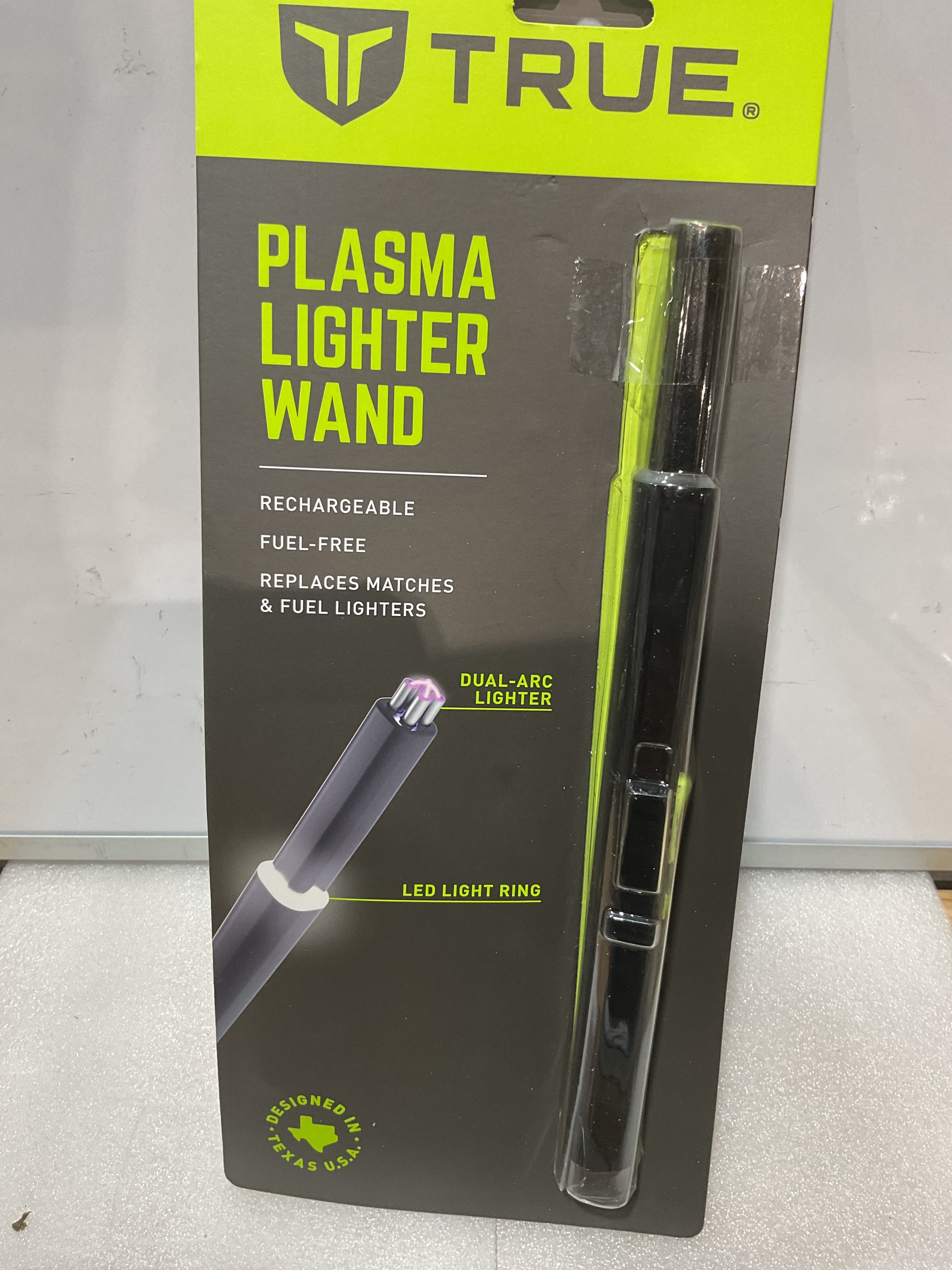 Encendedor de Plasma True Wand – Recargable USB-C, Sin Llama, Aluminio Resistente con Seguro