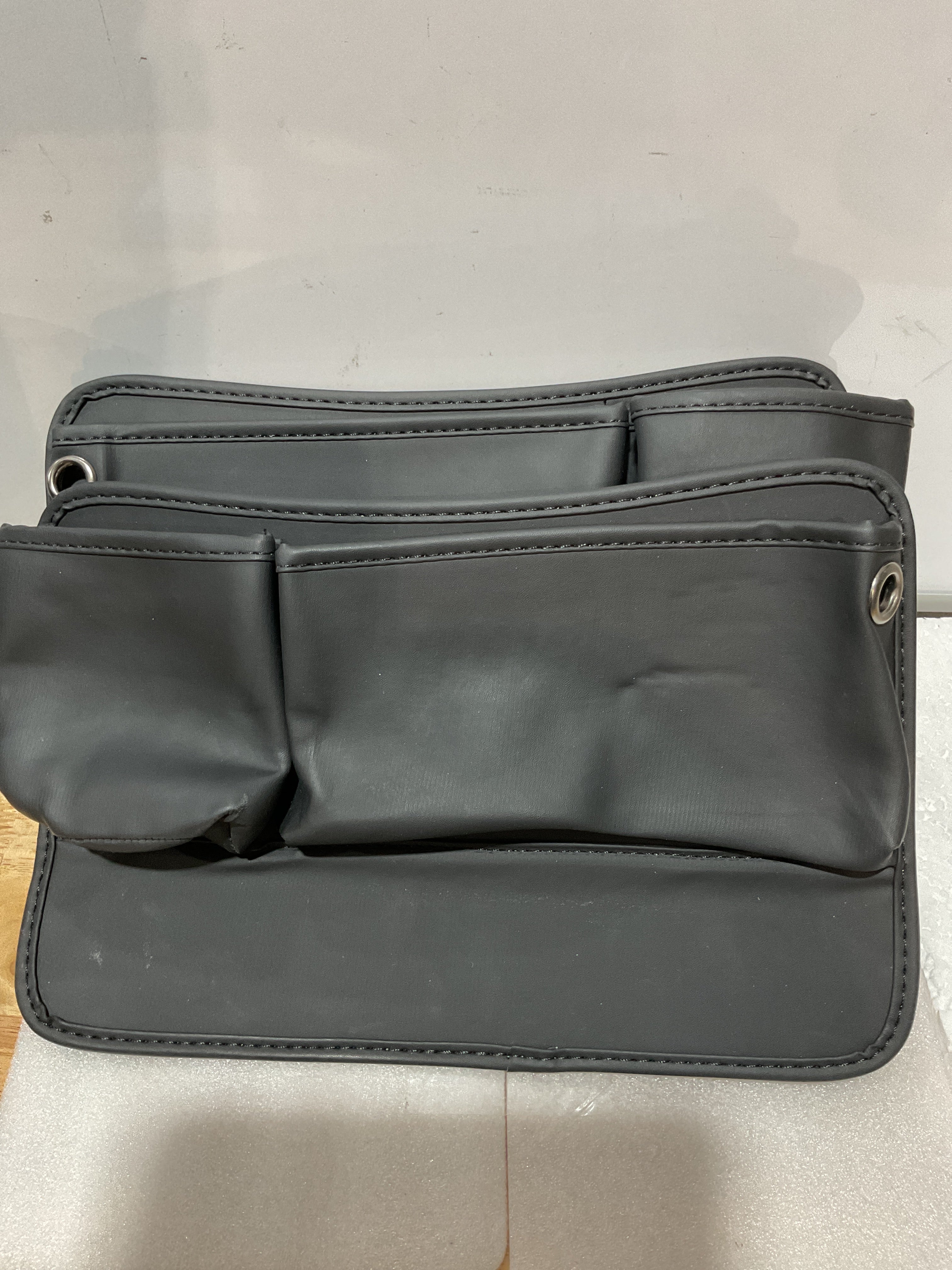 Relleno de Espacio para Asiento de Auto 2 Pack con Portavasos — Organizador 3 en 1 Universal para SUV y Camioneta (Negro)