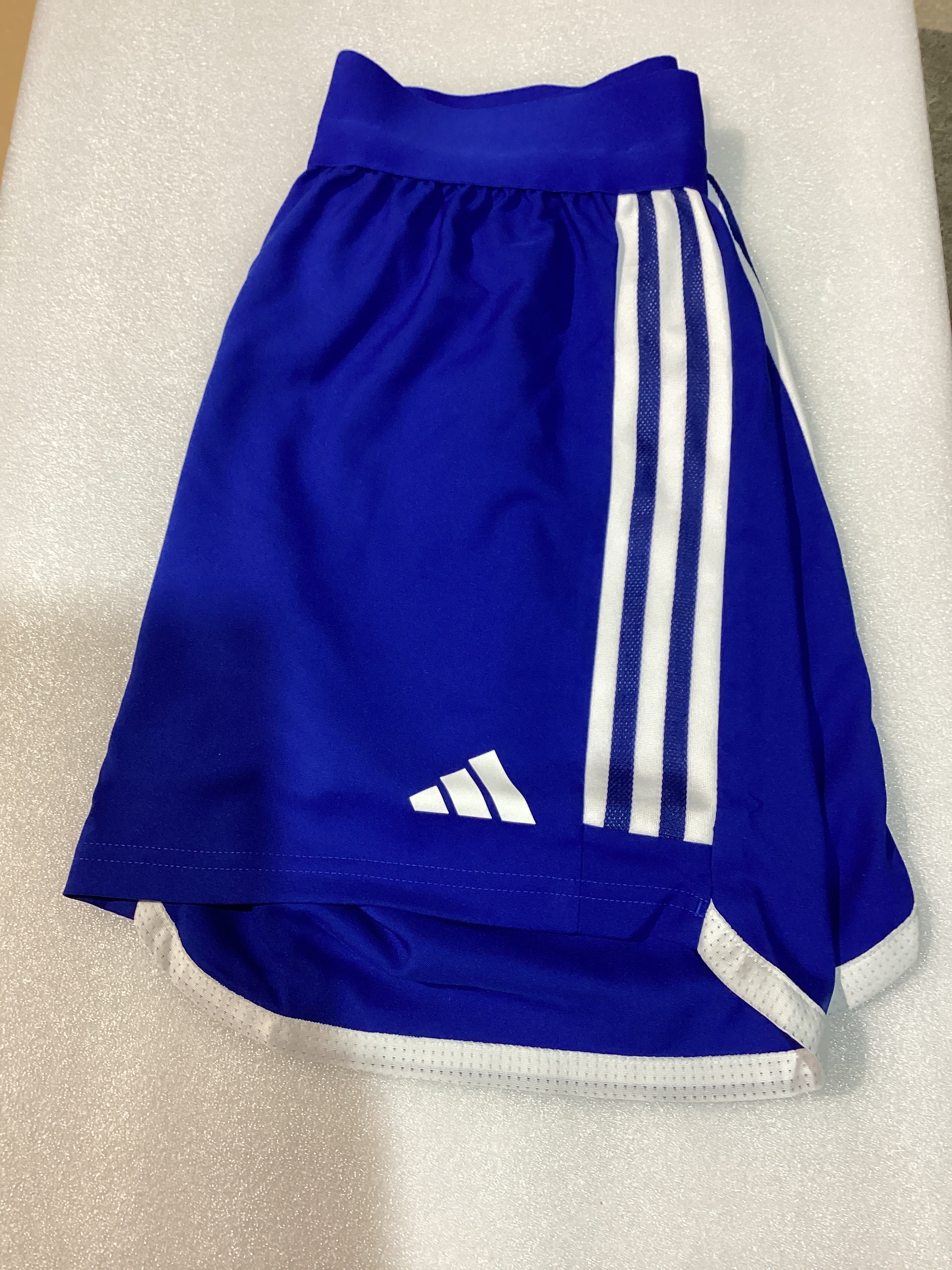 Shorts Adidas Tiro23 para Mujer – Talla S, Color Azul/Blanco