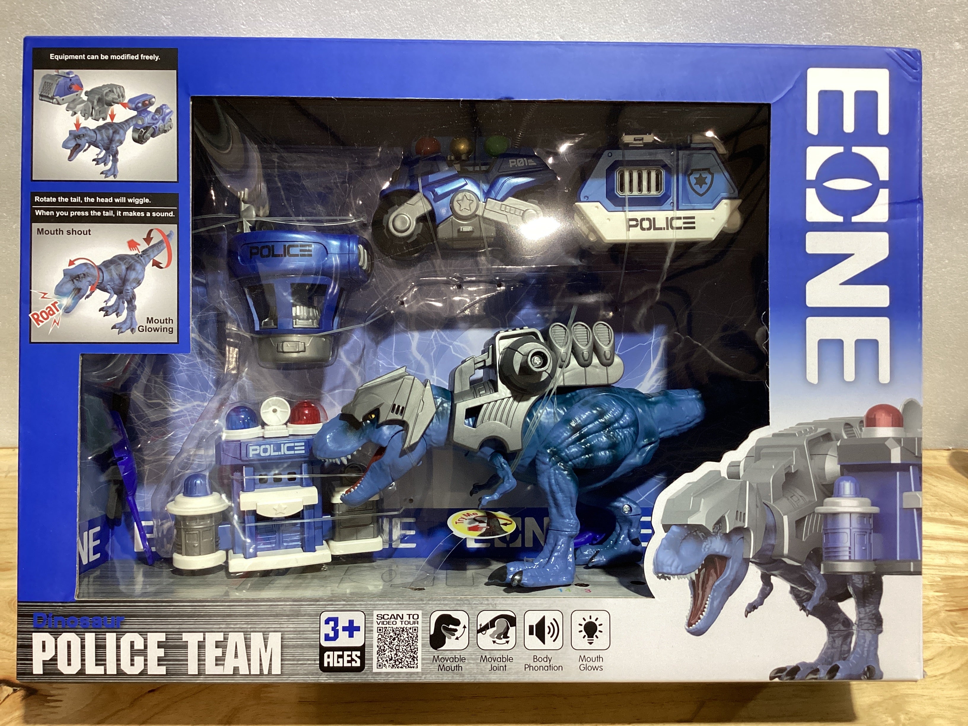 eOne Police Team Dinosaur – Juguete de Dinosaurios Policía para Niños