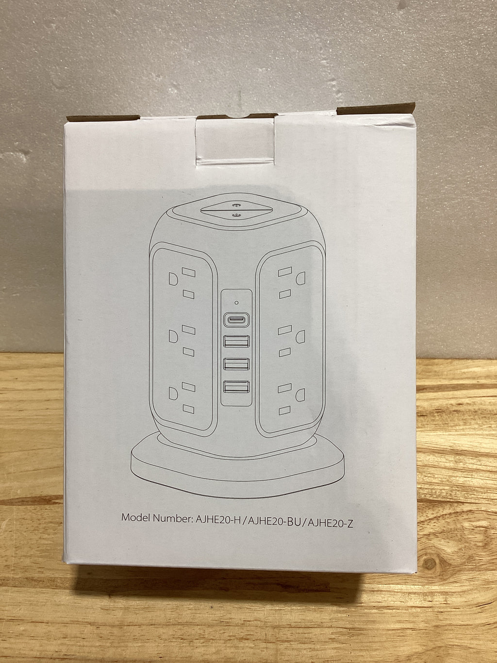 AiJoy Regleta de alimentación con cable de 16.4 pies y regleta de alimentación con puertos USB C, estación de carga USB con protección contra sobrecarga, sala de estar, oficina, dormitorio