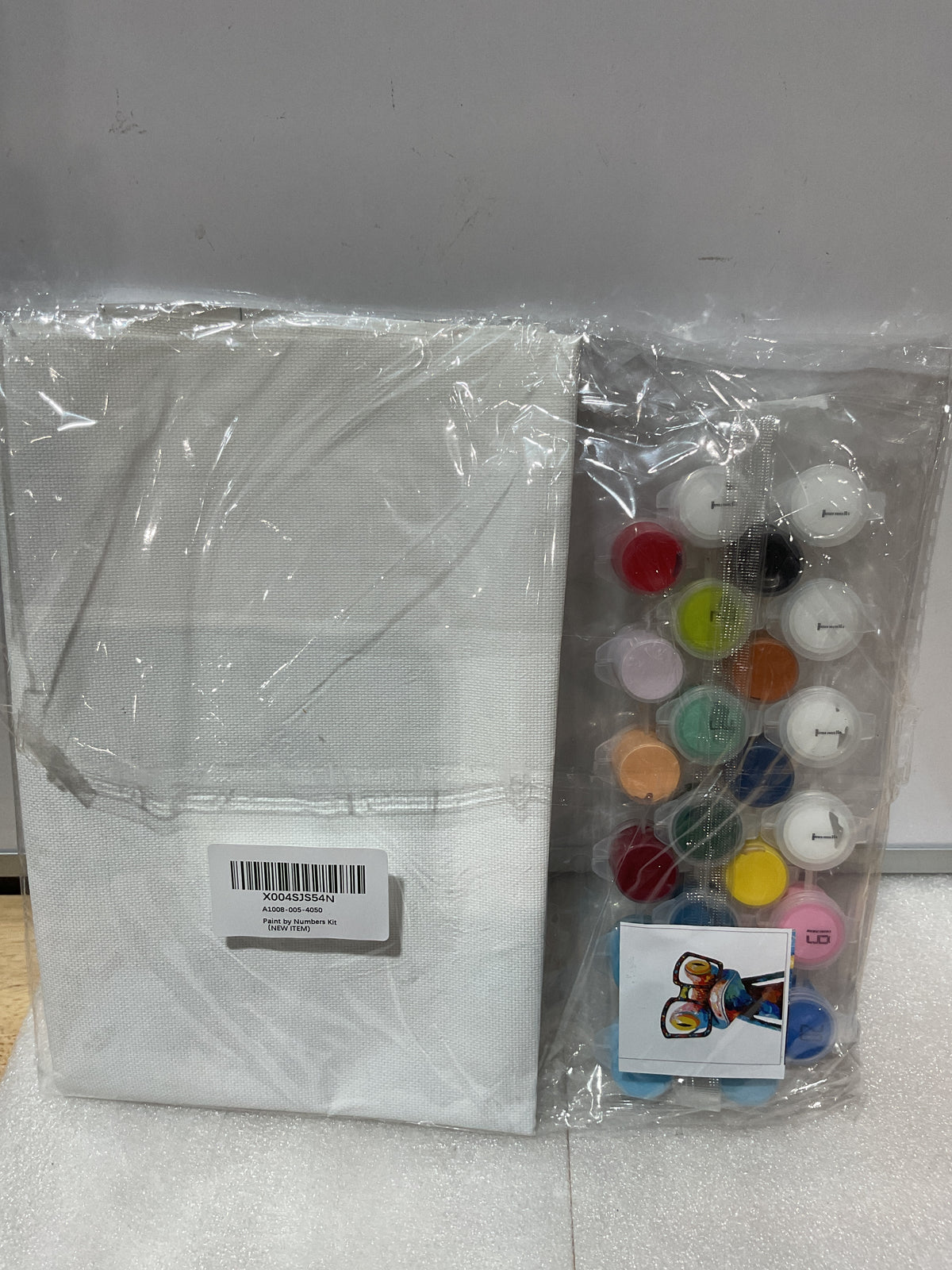 Kit de Pintura por Números PSENIW – Rana Abstracta, Acrílico DIY, 40x50 cm (16x20 pulg)