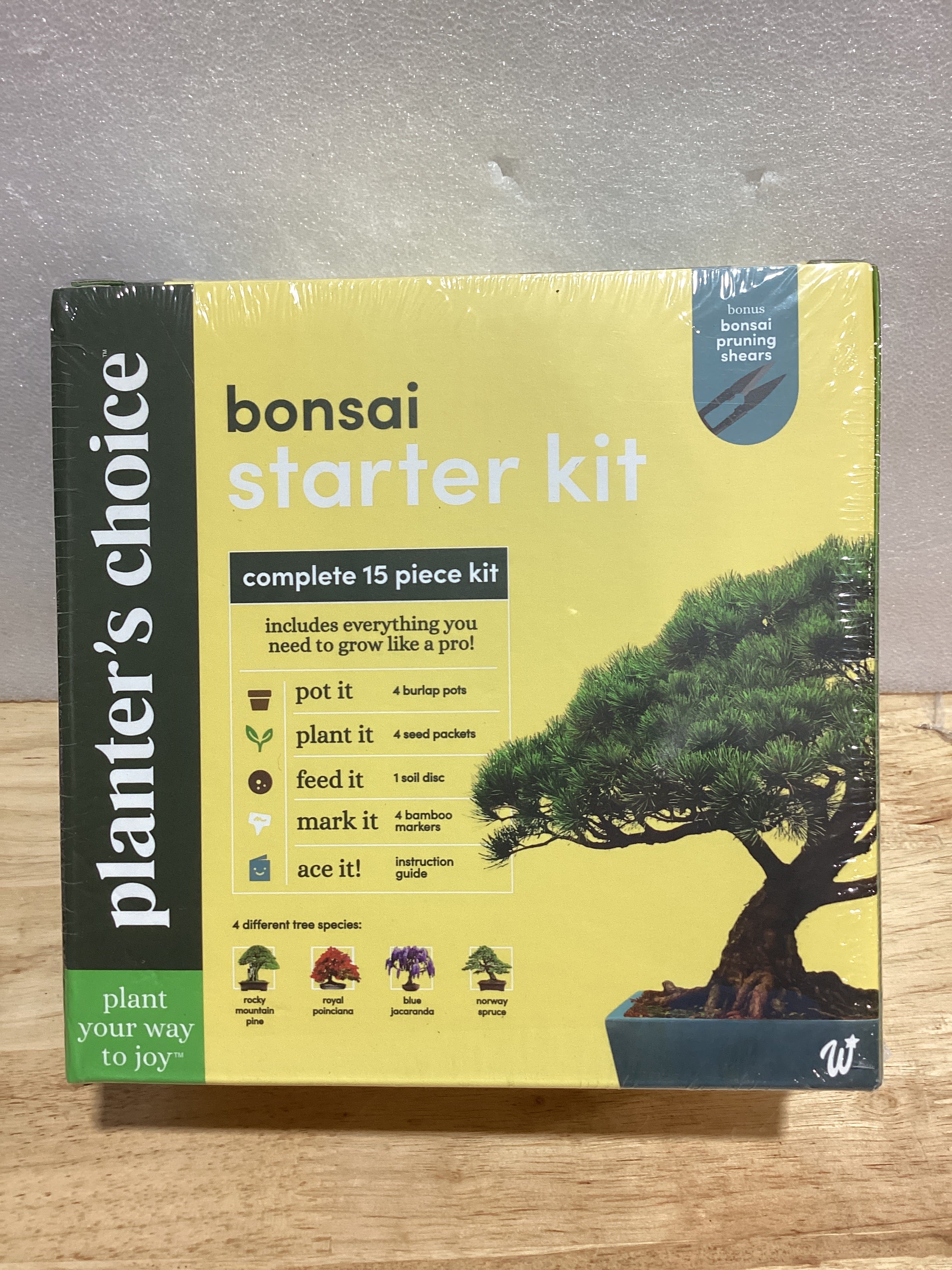 Kit de Inicio para Bonsai — Set de Jardinería DIY para Adultos, Regalo Ideal para Amantes de las Plantas