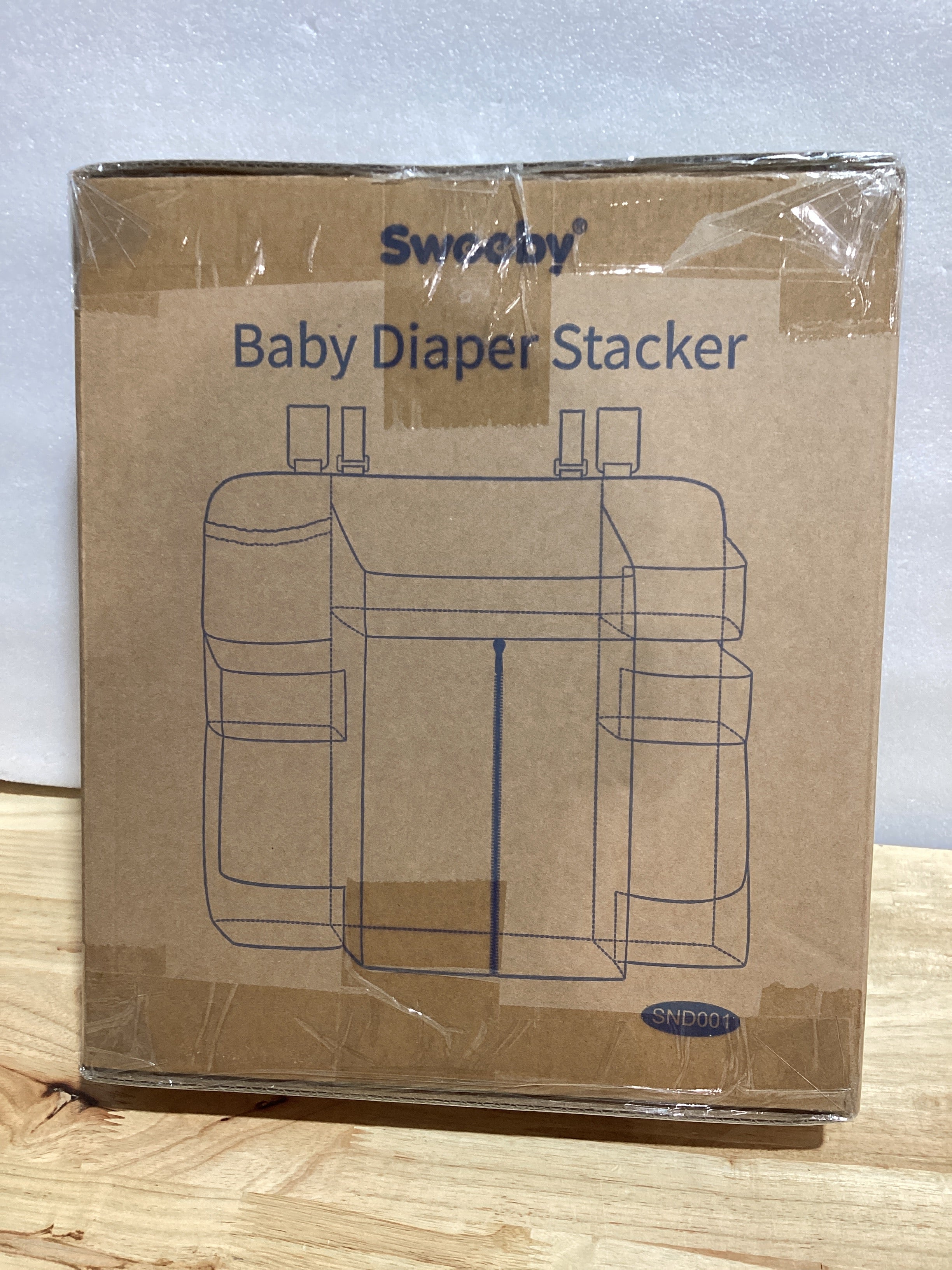 Organizador de Pañales Sweeby para Mesa de Cambio y Cuna — Caddy Colgante para Esenciales de Bebé
