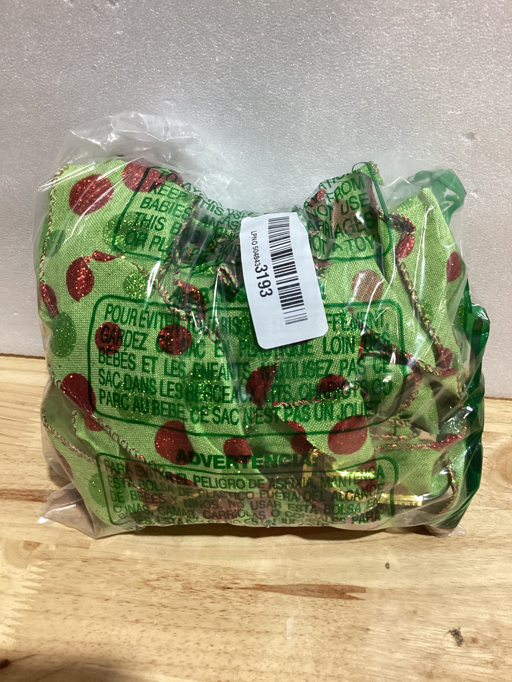 Moños Navideños DIYDEC Pack x12 — 6.3 Pulgadas, Rojo y Verde con Puntos Brillantes, Para Árbol, Corona y Decoración