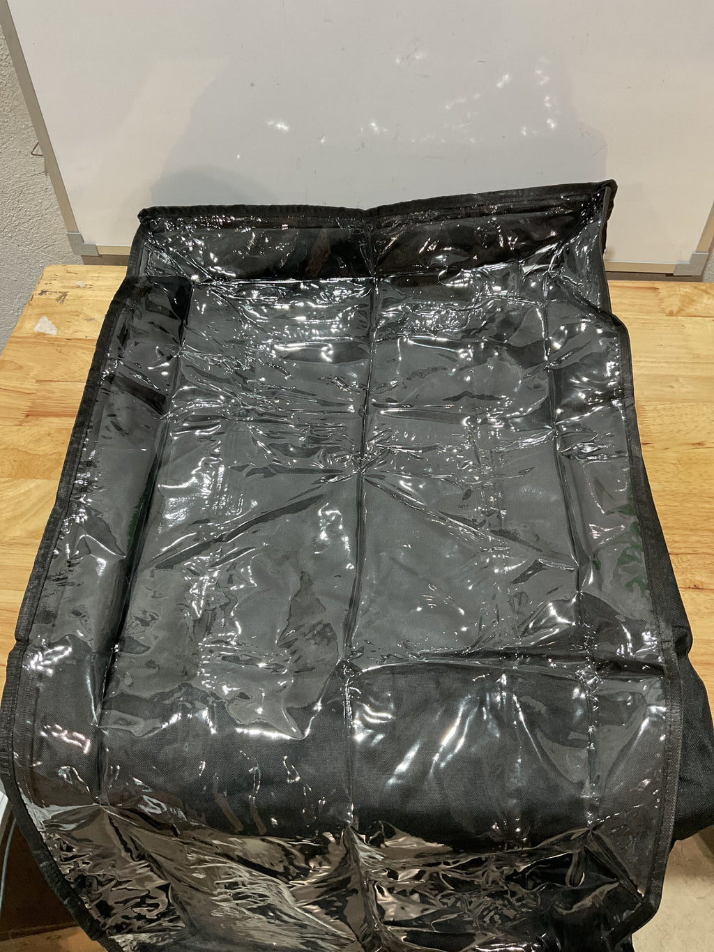 Bolsas de almacenamiento negras debajo de la cama con ventana transparente y 2 asas reforzadas, contenedores de almacenamiento debajo de la cama para ropa, ropa de cama, edredón (paquete de 2