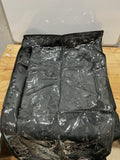 Bolsas de almacenamiento negras debajo de la cama con ventana transparente y 2 asas reforzadas, contenedores de almacenamiento debajo de la cama para ropa, ropa de cama, edredón (paquete de 2