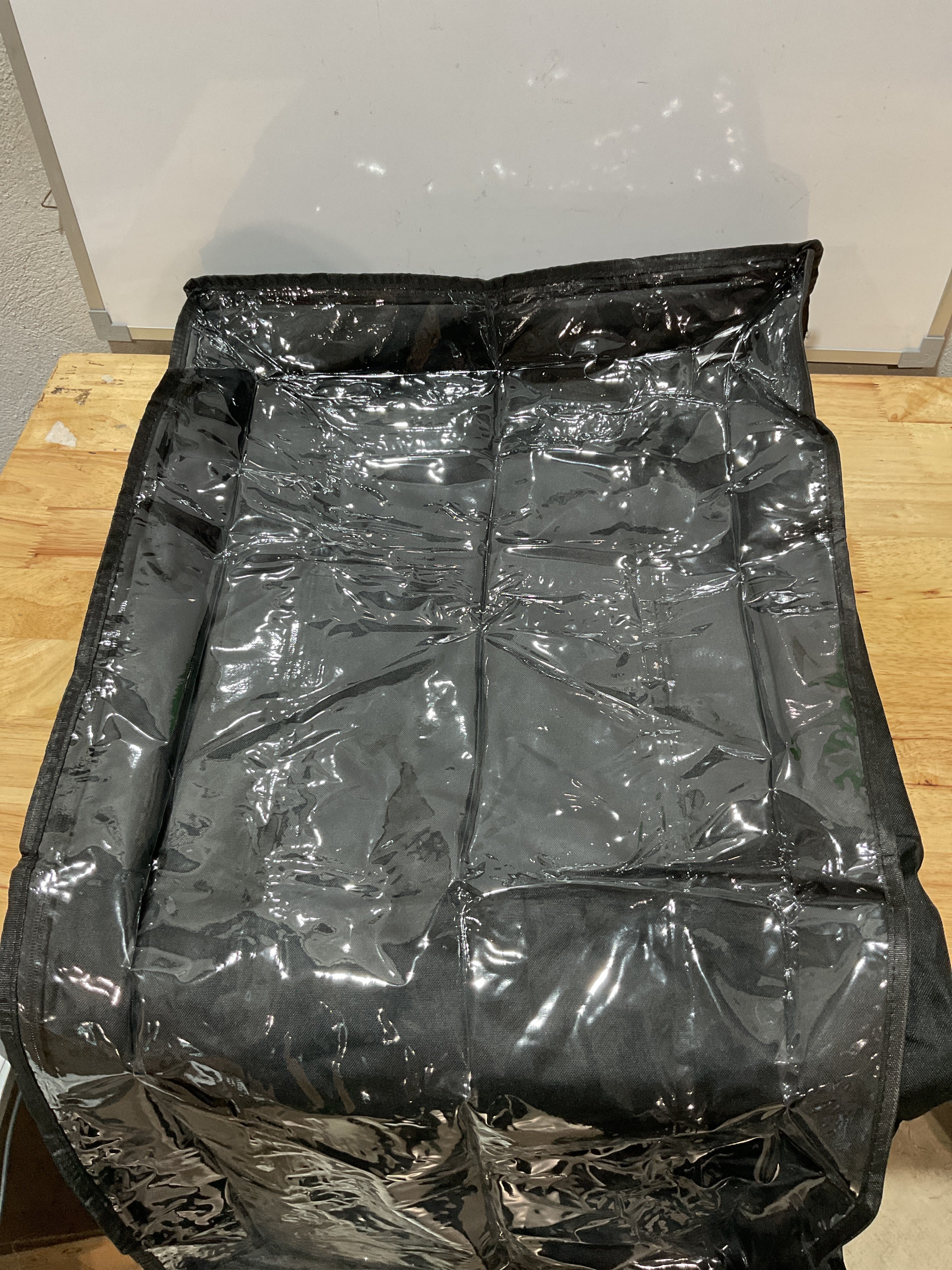 Bolsas de almacenamiento negras debajo de la cama con ventana transparente y 2 asas reforzadas, contenedores de almacenamiento debajo de la cama para ropa, ropa de cama, edredón (paquete de 2