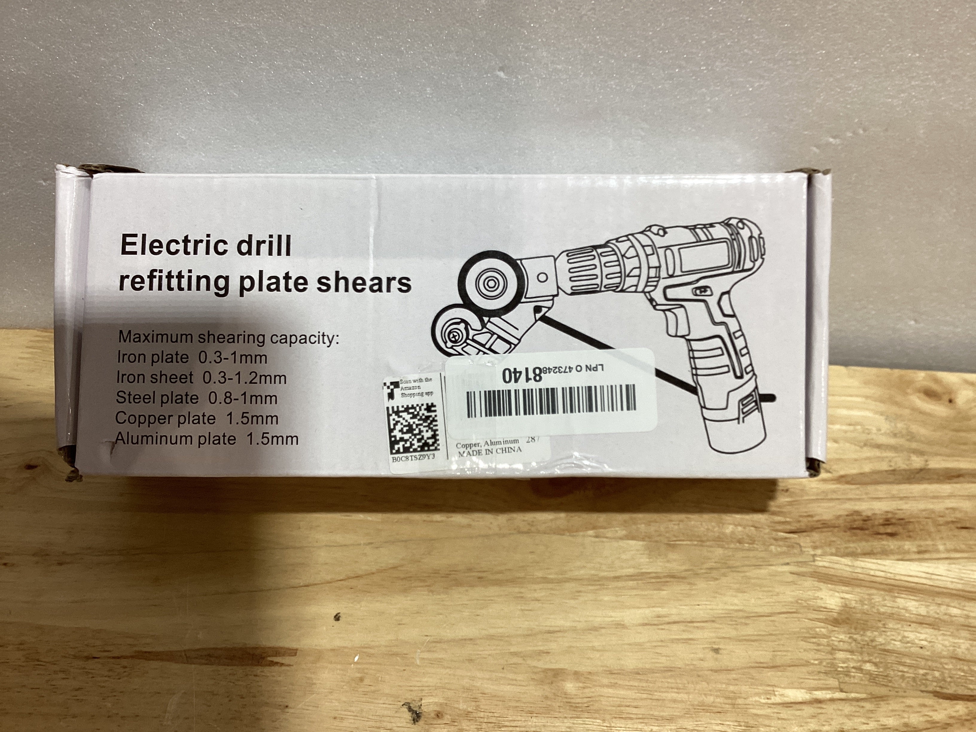 Adaptador de tijera para taladro eléctrico, cortador de chapa de acero aleado, para cortar papel, chapas metálicas, cuchilla para chapa metálica para cortar hierro, chapa blanca, acero, cobre, aluminio.