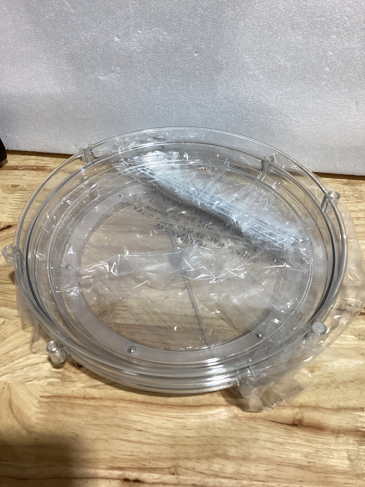Organizador Giratorio de Acrilico 2 Niveles Lazy Susan — Bandeja Antideslizante para Cocina, Bano y Despensa