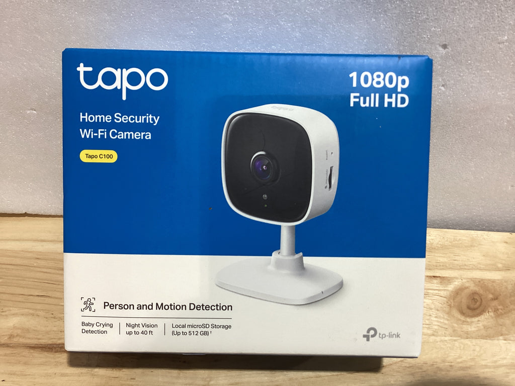 Cámara de Seguridad Interior TP-Link Tapo C100 1080P — Monitor de Bebé, Detección de Movimiento, Audio Bidireccional, Visión Nocturna, Alexa y Google Home