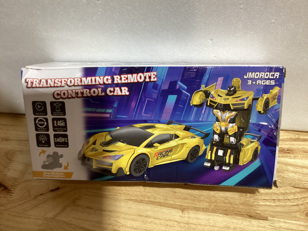 Auto Control Remoto Transformable Araña JMOROCR 2.4GHz — Luces Bicolor, Rotación 360°, Para Niños 3-12 Años