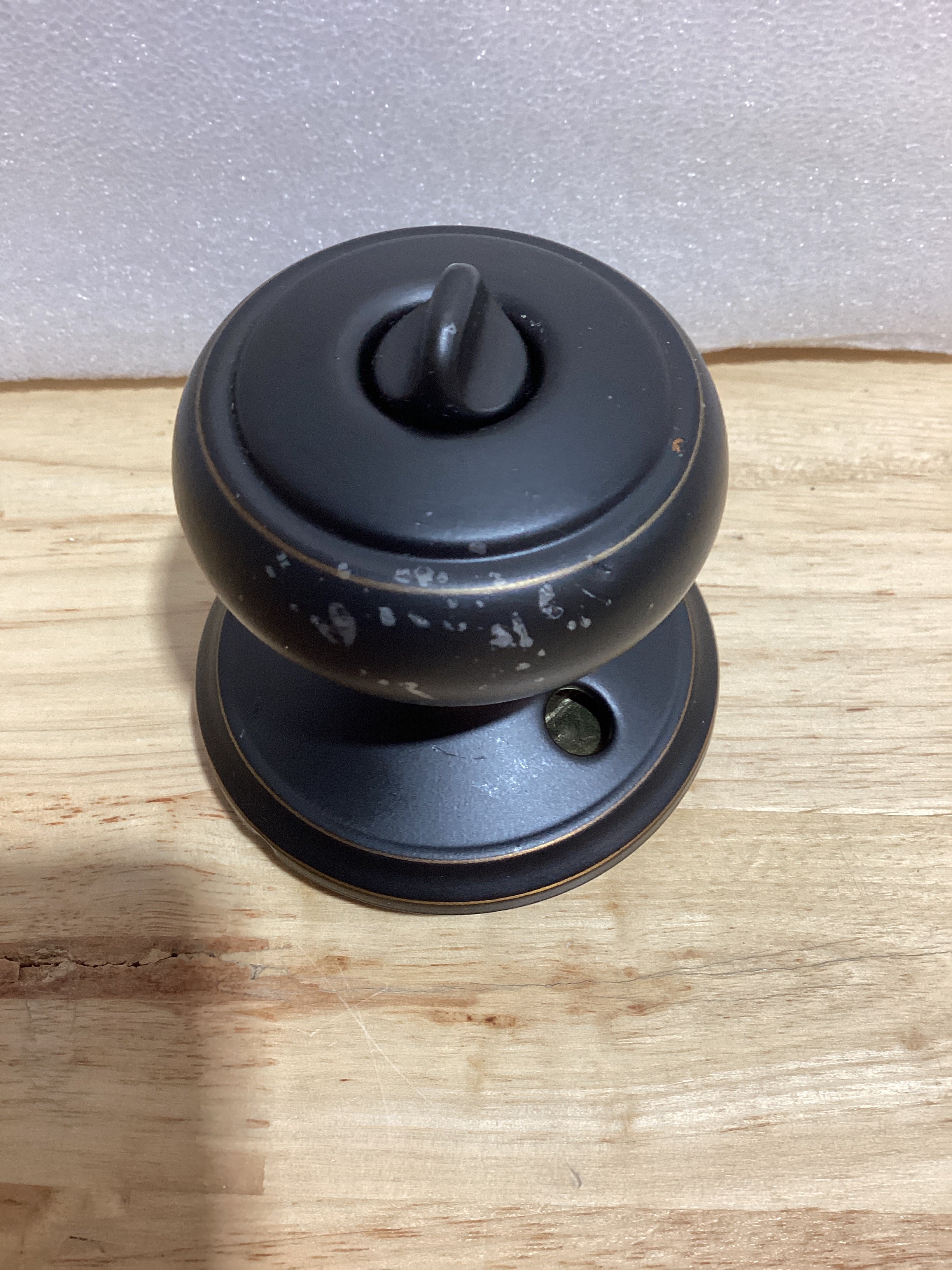 Pomo de Puerta con Llave Schlage Andover F51AAND716 — Cerradura de Entrada Bronce Envejecido