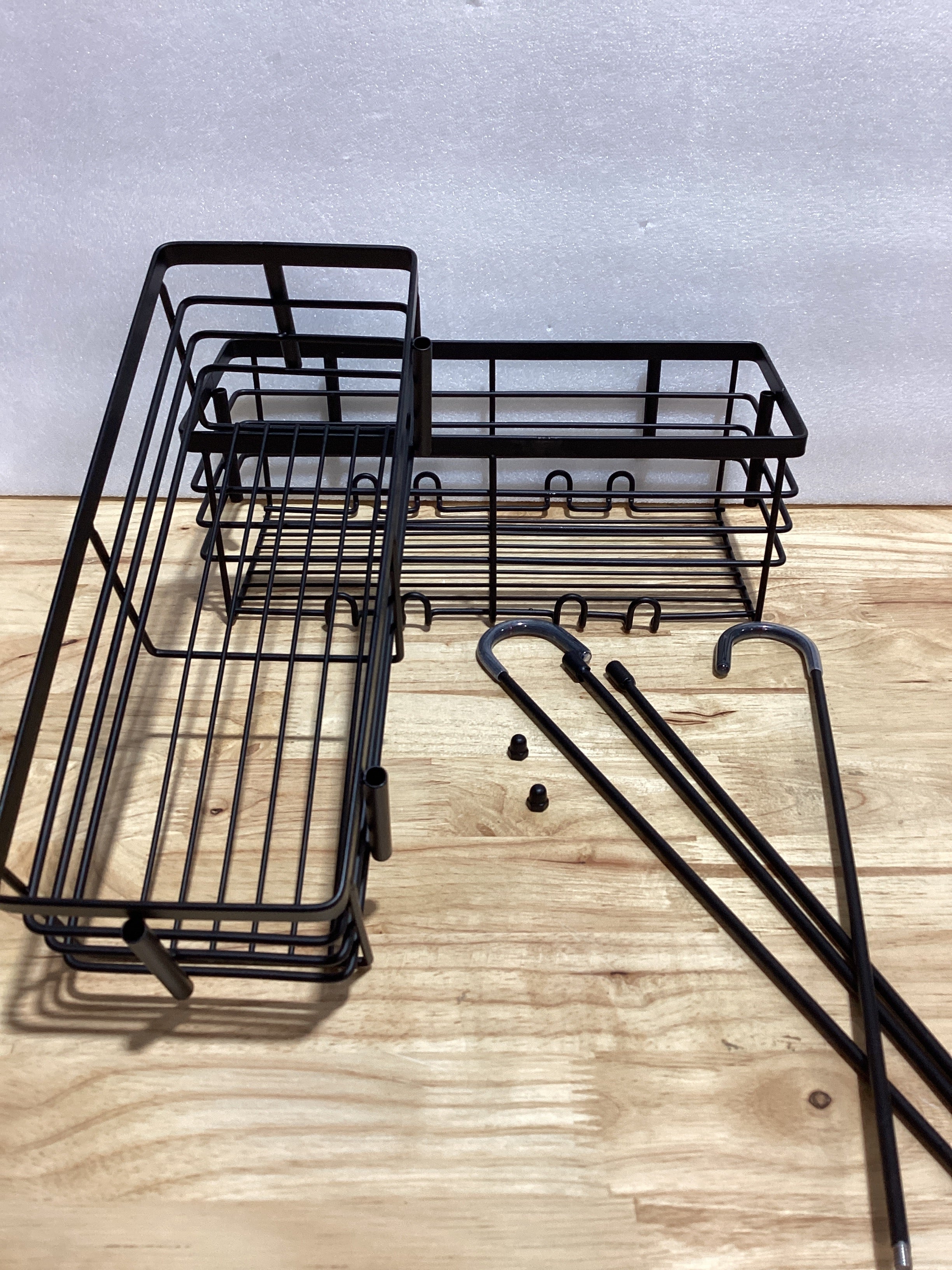 Organizador de Ducha YUOROS 2 Niveles – Acero Inoxidable Antioxidante Negro