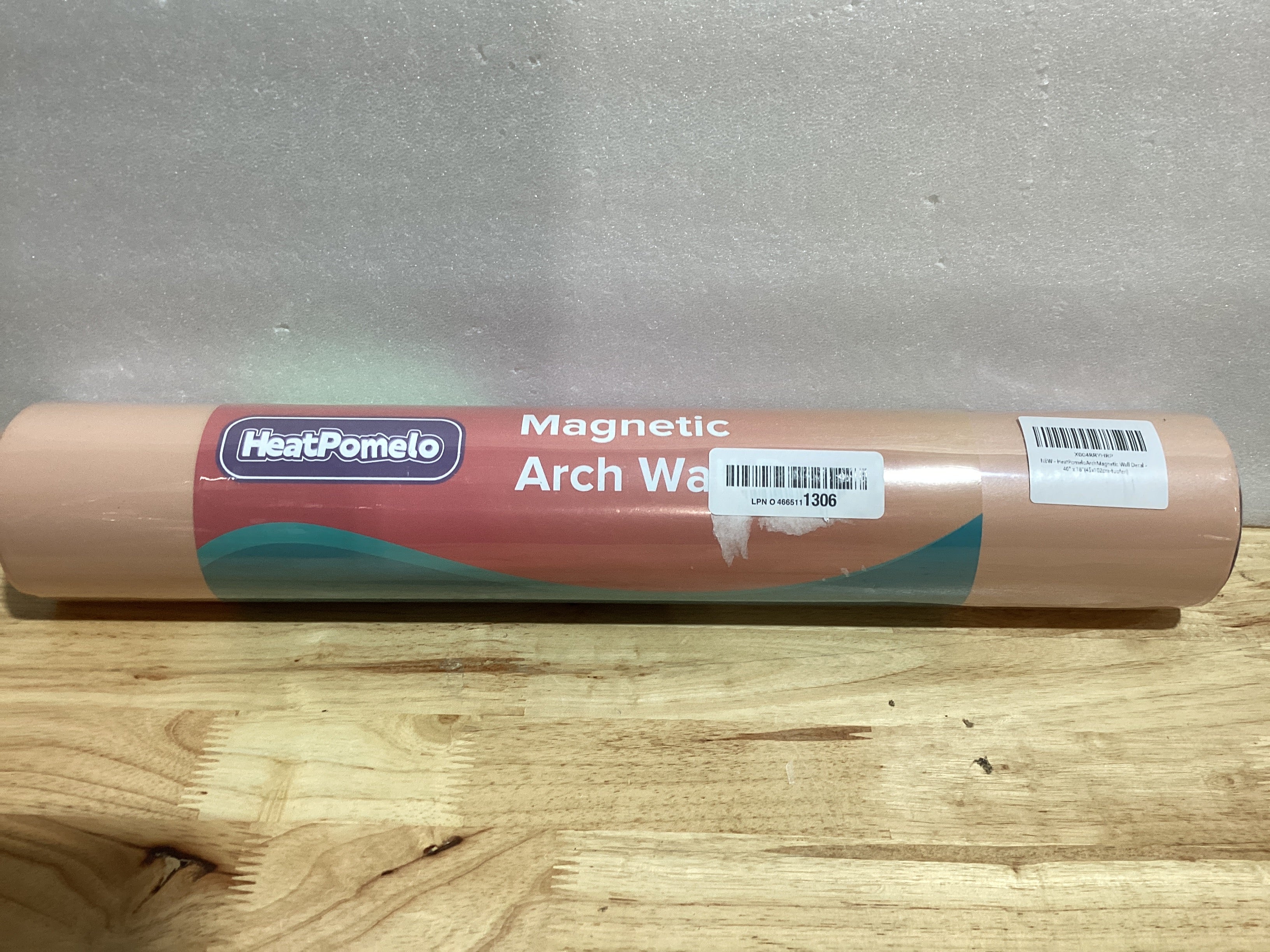 Pizarra Magnética Arco HeatPomelo 40"x18" — Sticker de Pared Mate con Acabado Pizarrón, Color Camel Blush para Sala, Aula y Cuarto de Juegos